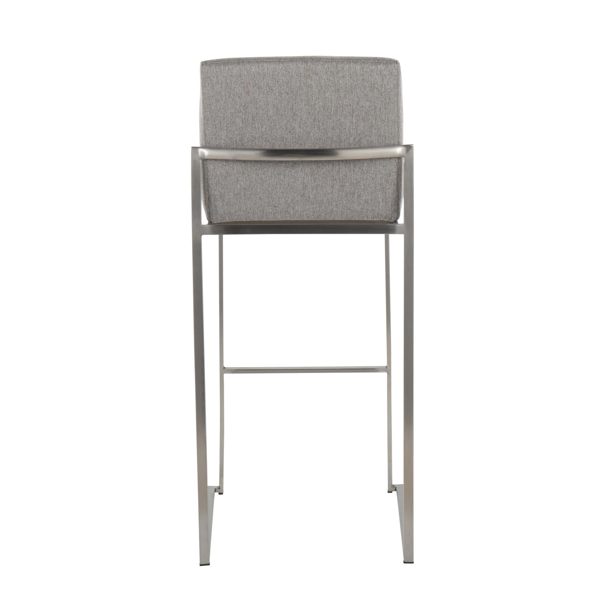 Fuji High Back Barstool - Set of 2 Beige By LumiSource - B30-FUJIHB SSFBG2 - Image 24