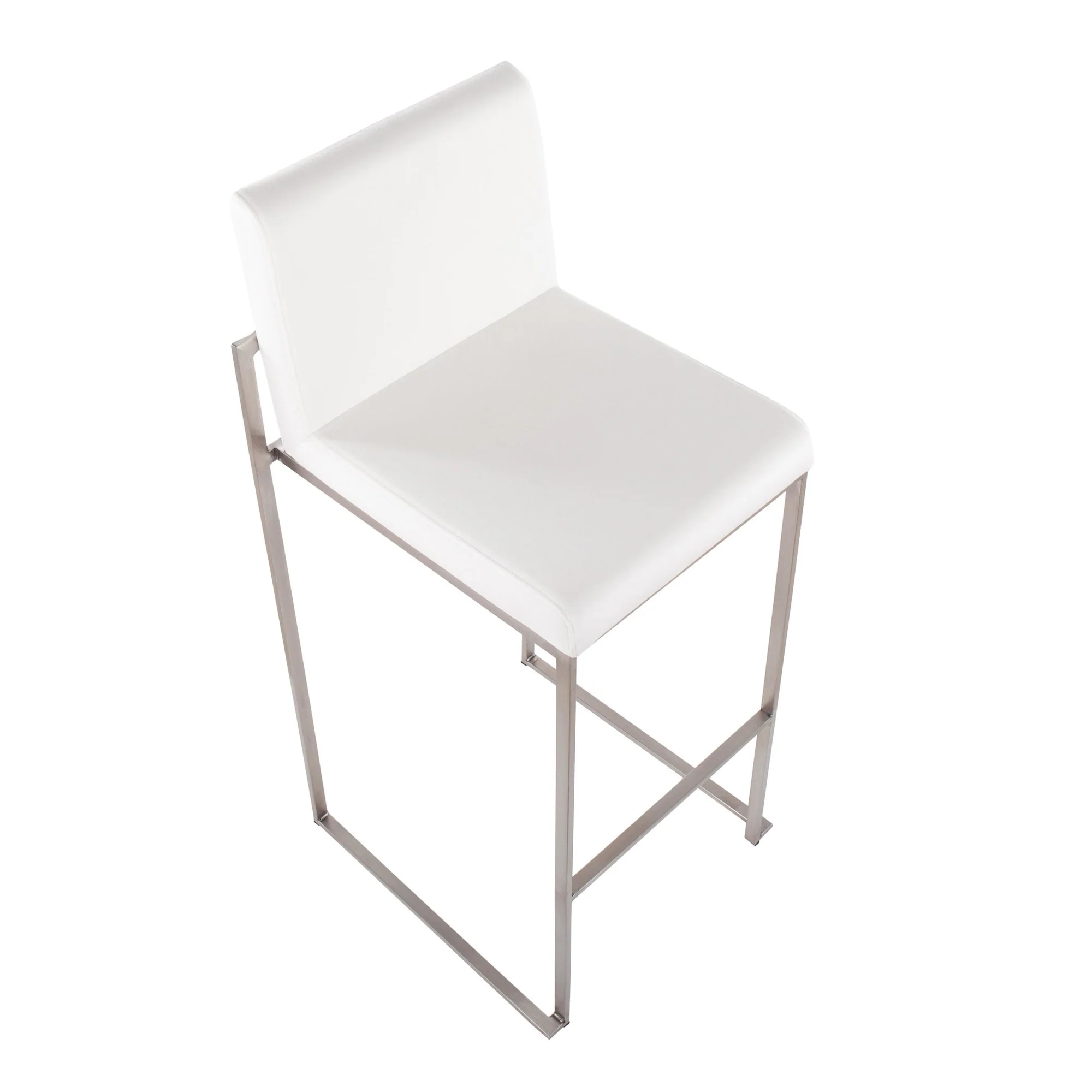 Fuji High Back Barstool - Set of 2 Black By LumiSource - B30-FUJIHB SSVBK2 - Image 12