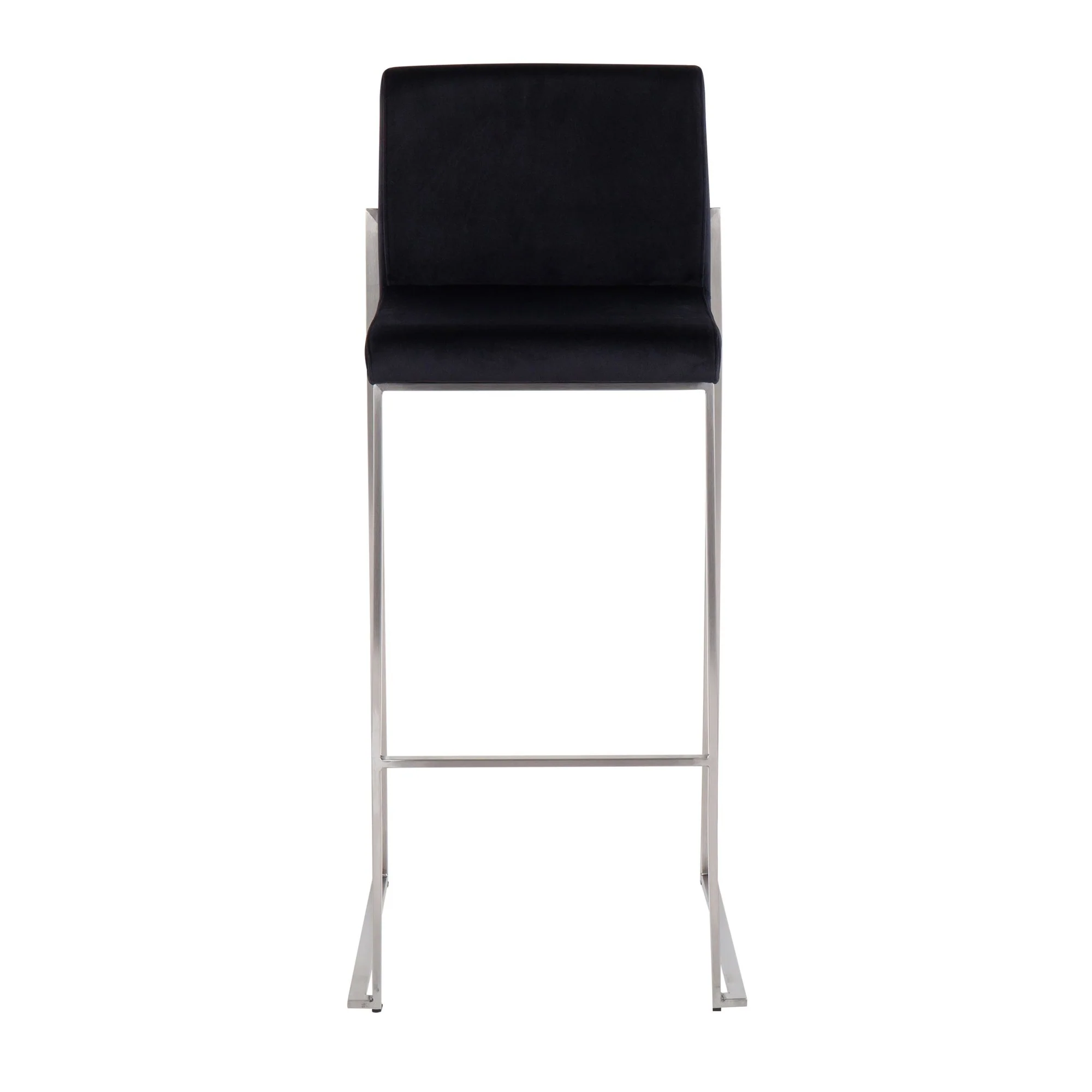 Fuji High Back Barstool - Set of 2 Black By LumiSource - B30-FUJIHB SSVBK2 - Image 3