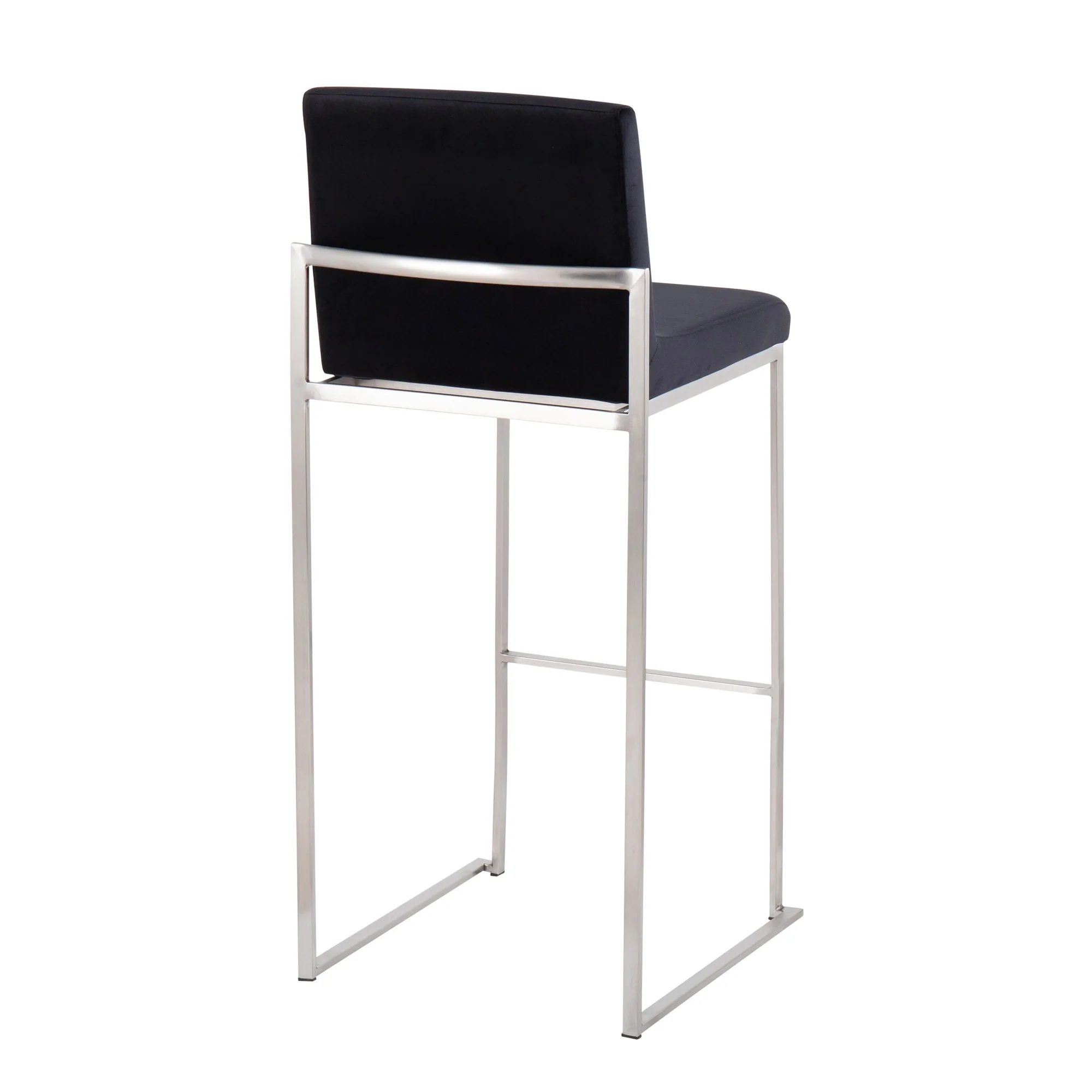 Fuji High Back Barstool - Set of 2 Black By LumiSource - B30-FUJIHB SSVBK2 - Image 8