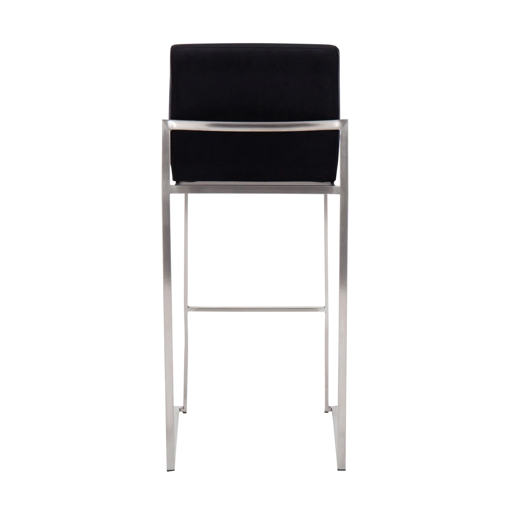 Fuji High Back Barstool - Set of 2 Black By LumiSource - B30-FUJIHB SSVBK2 - Image 9
