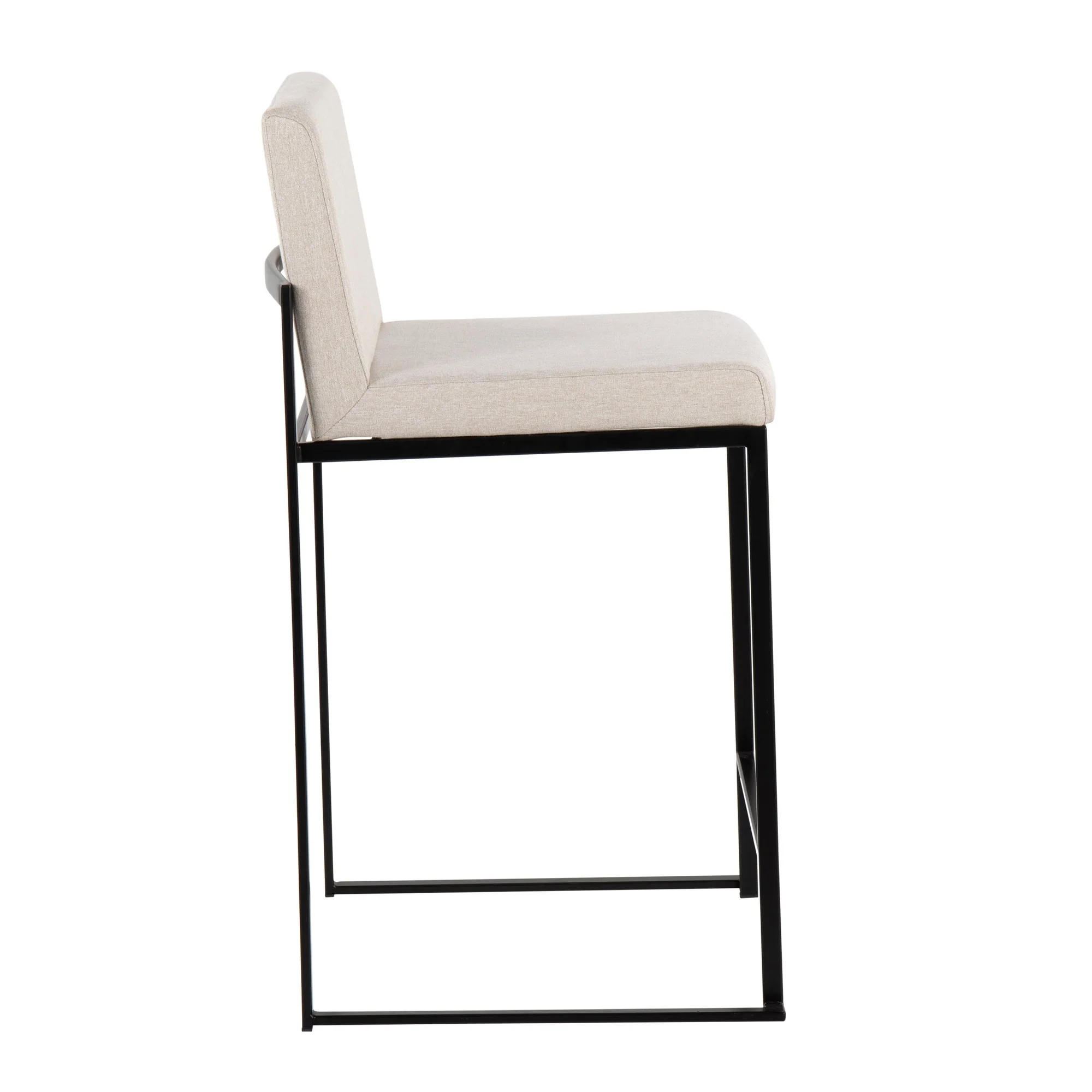 Fuji High Back Counter Stool - Set of 2 Beige By LumiSource - B26-FUJIHB BKFBG2 - Image 6