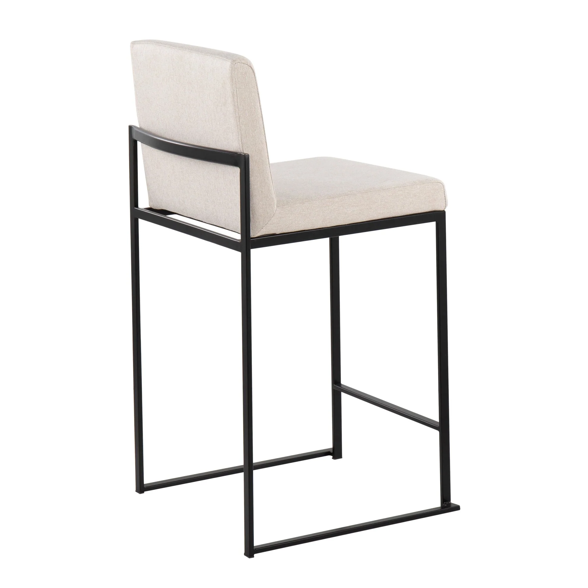Fuji High Back Counter Stool - Set of 2 Beige By LumiSource - B26-FUJIHB BKFBG2 - Image 7