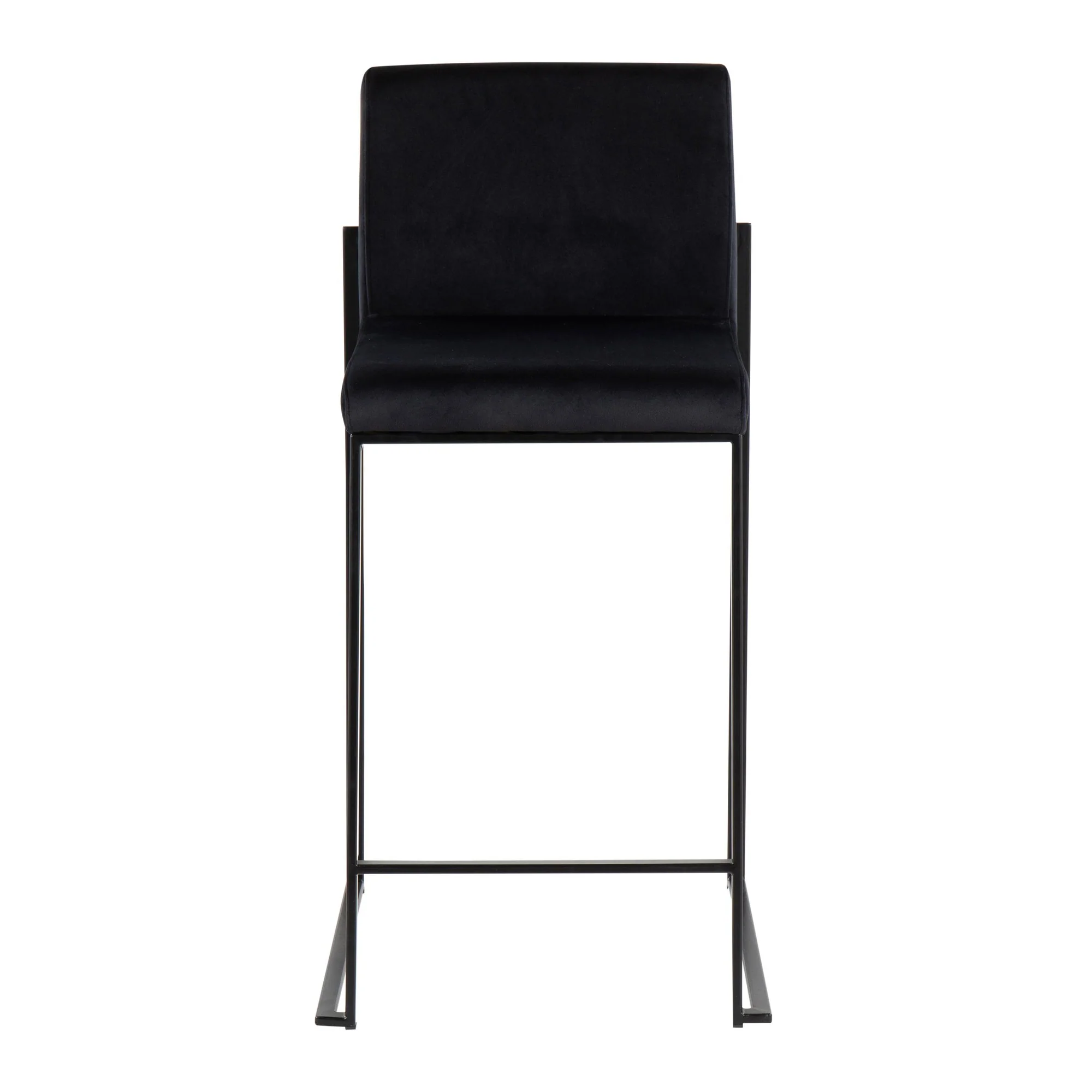 Fuji High Back Counter Stool - Set of 2 Black By LumiSource - B26-FUJIHB BKVBK2 - Image 2