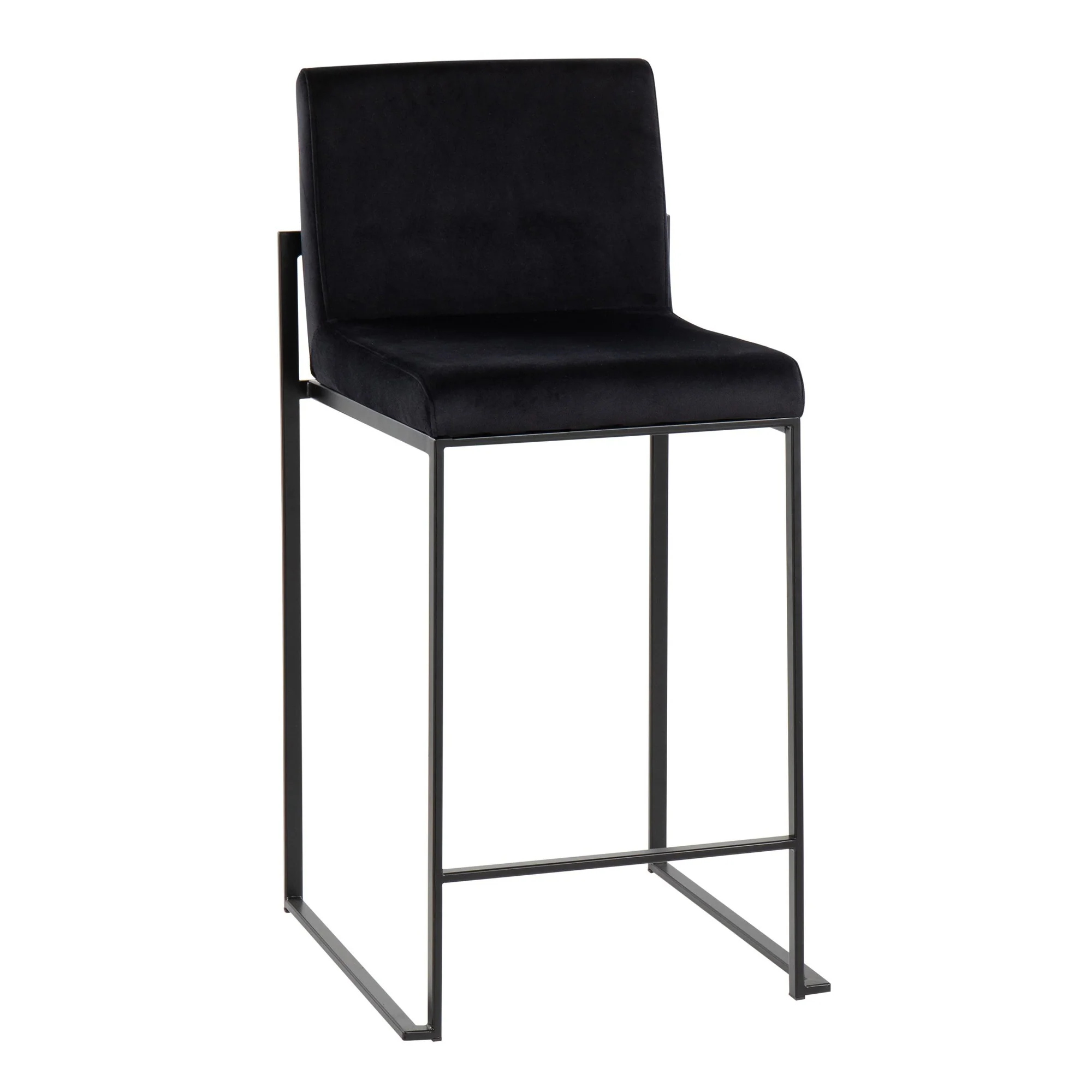 Fuji High Back Counter Stool - Set of 2 Black By LumiSource - B26-FUJIHB BKVBK2 - Image 5