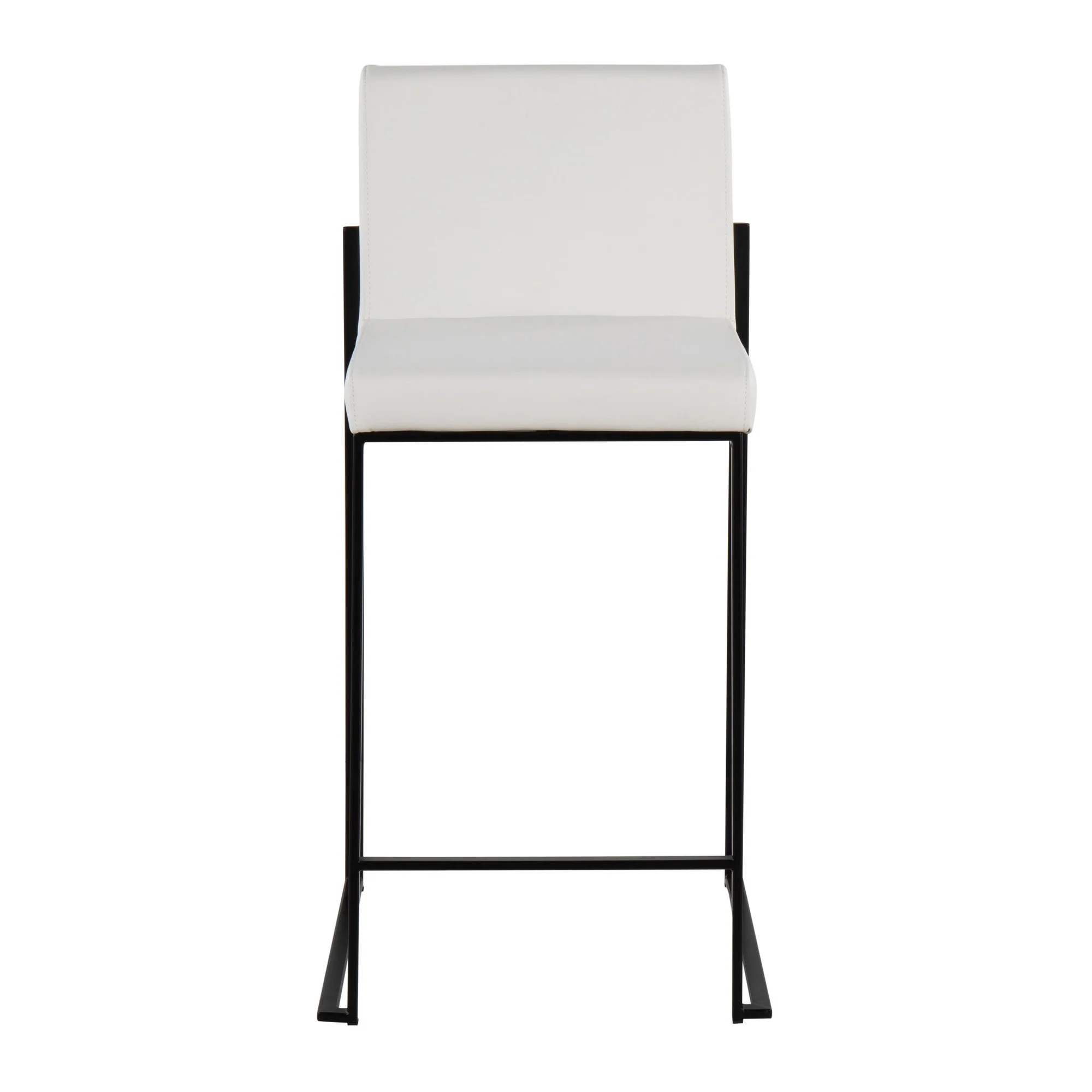 Fuji High Back Counter Stool - Set of 2 White By LumiSource - B26-FUJIHB BKW2 - Image 2