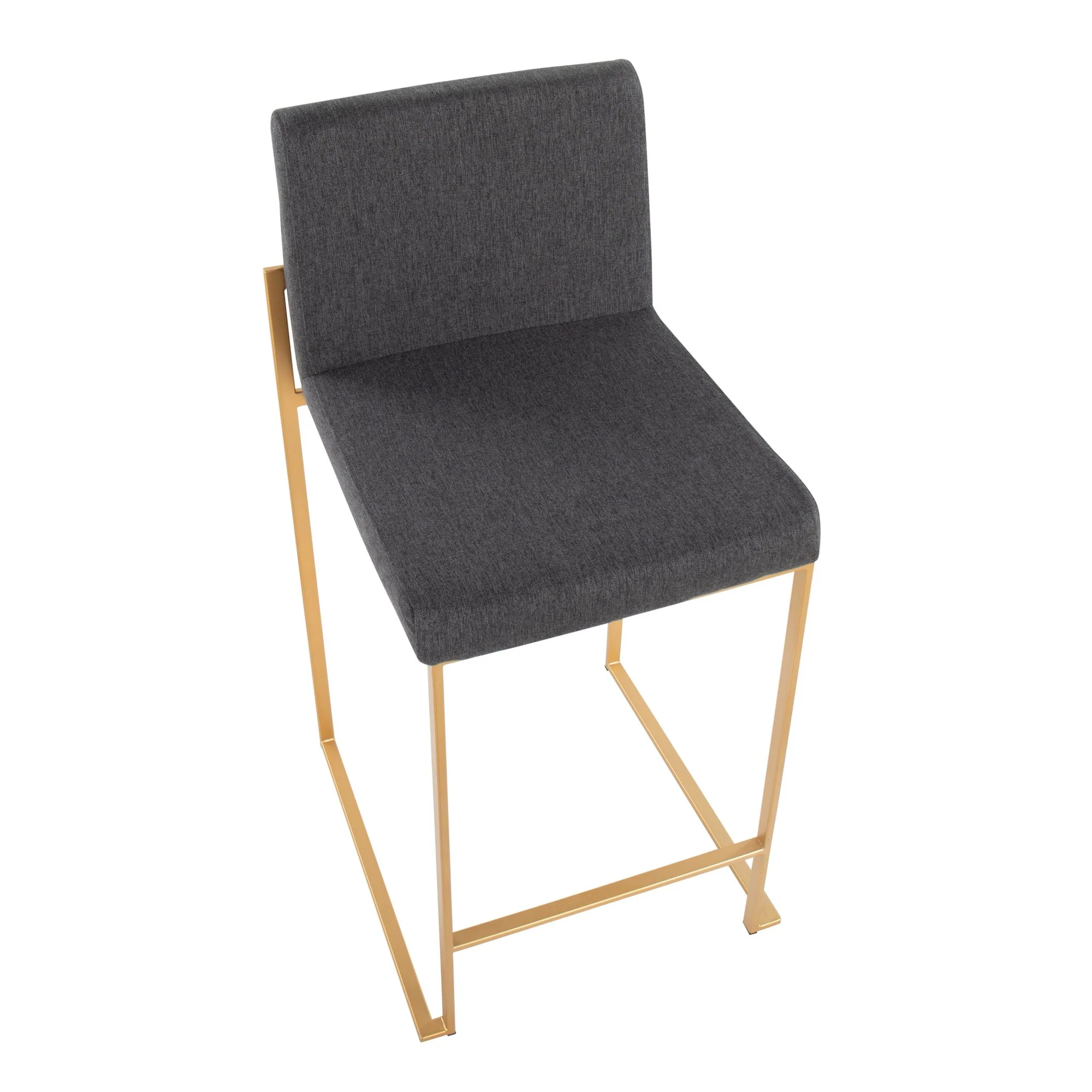 Fuji High Back Counter Stool - Set of 2 Beige By LumiSource - B26-FUJIHB AUFBG2 - Image 11