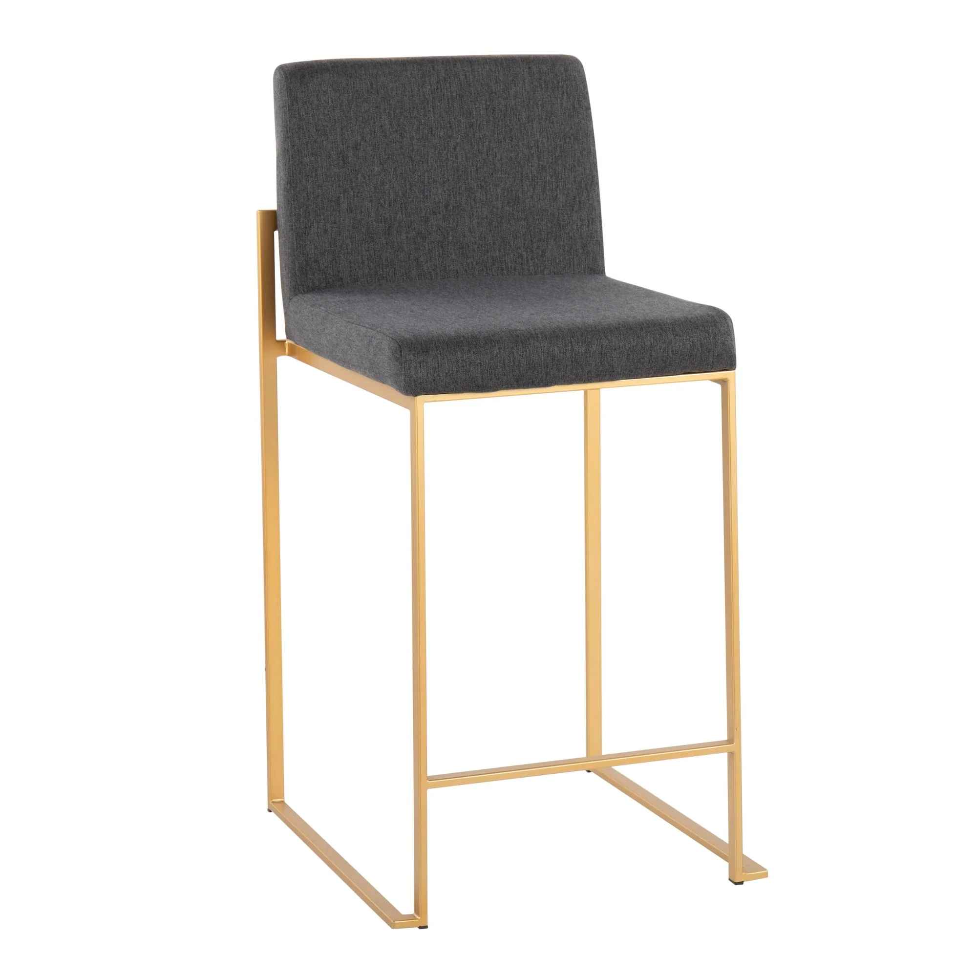 Fuji High Back Counter Stool - Set of 2 Beige By LumiSource - B26-FUJIHB AUFBG2 - Image 13