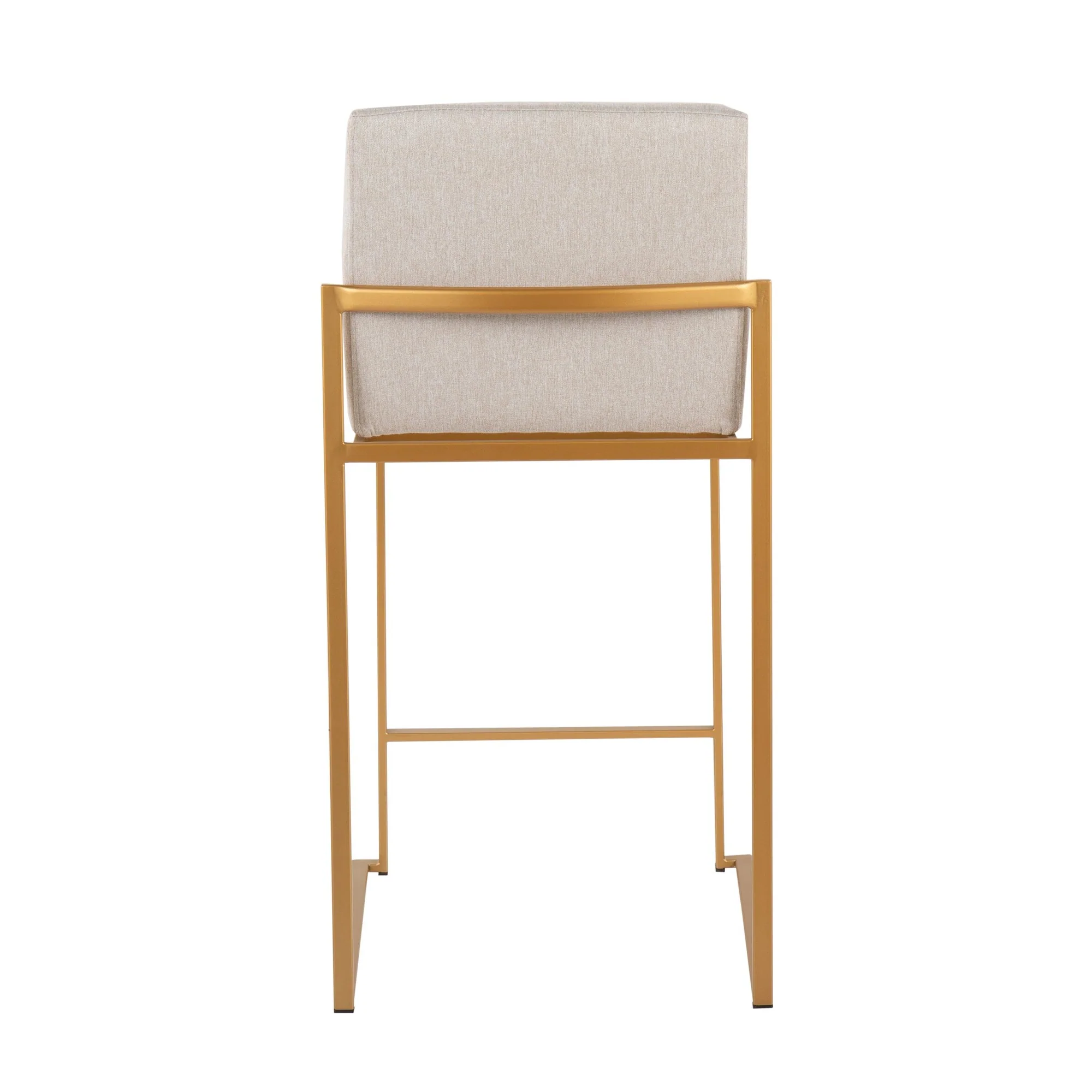 Fuji High Back Counter Stool - Set of 2 Beige By LumiSource - B26-FUJIHB AUFBG2 - Image 8