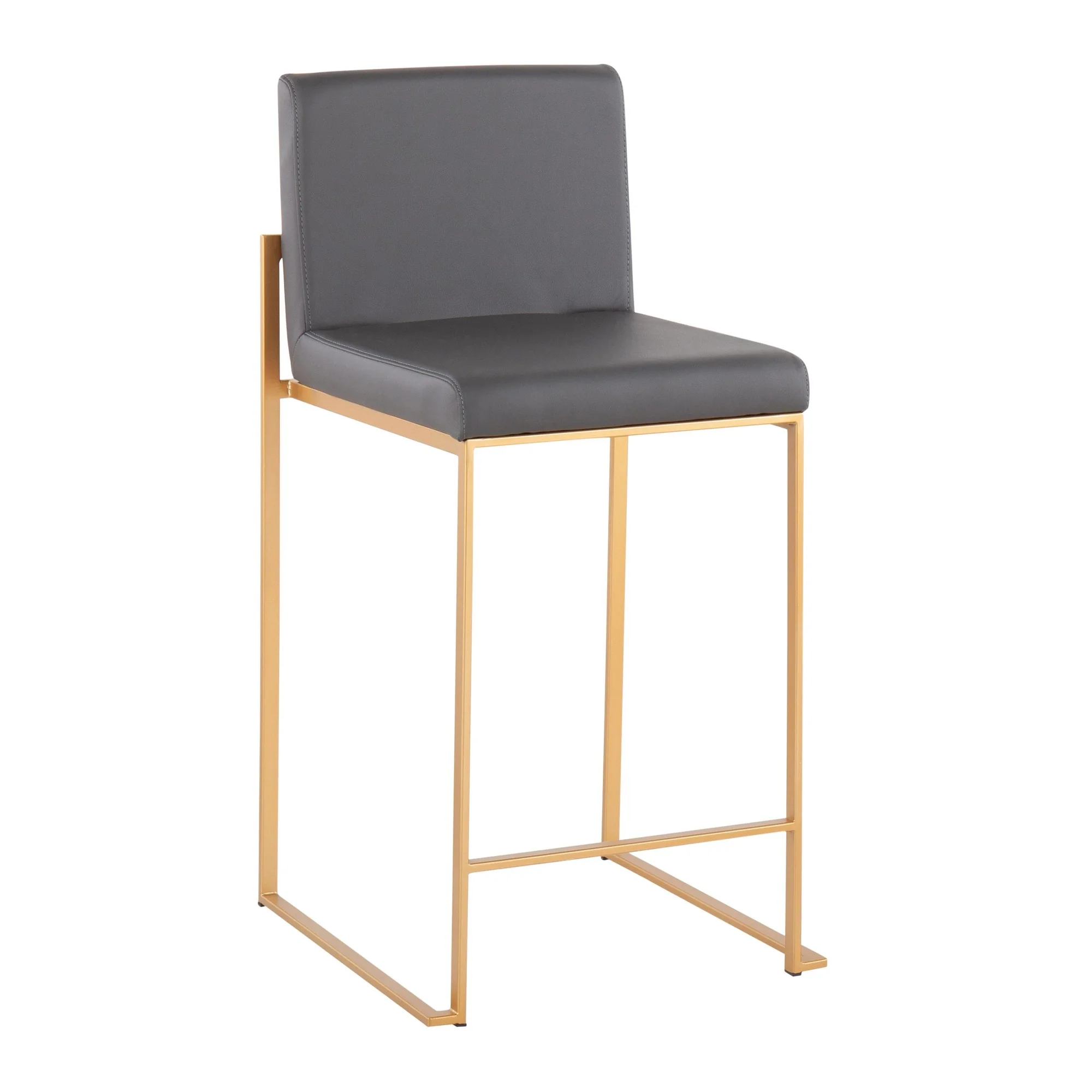 Fuji High Back Counter Stool - Set of 2 Black By LumiSource - B26-FUJIHB AUBK2 - Image 17