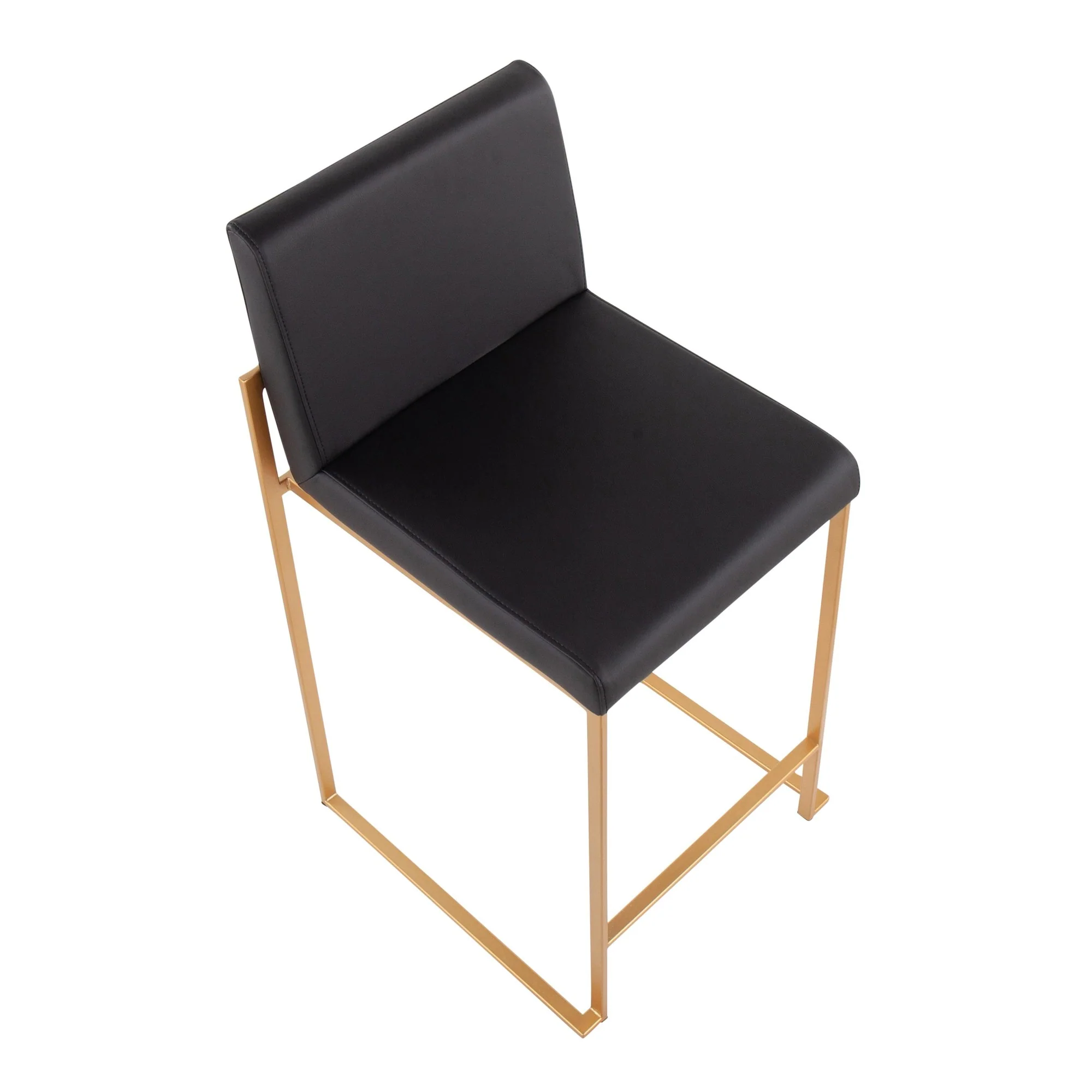 Fuji High Back Counter Stool - Set of 2 Black By LumiSource - B26-FUJIHB AUBK2 - Image 4
