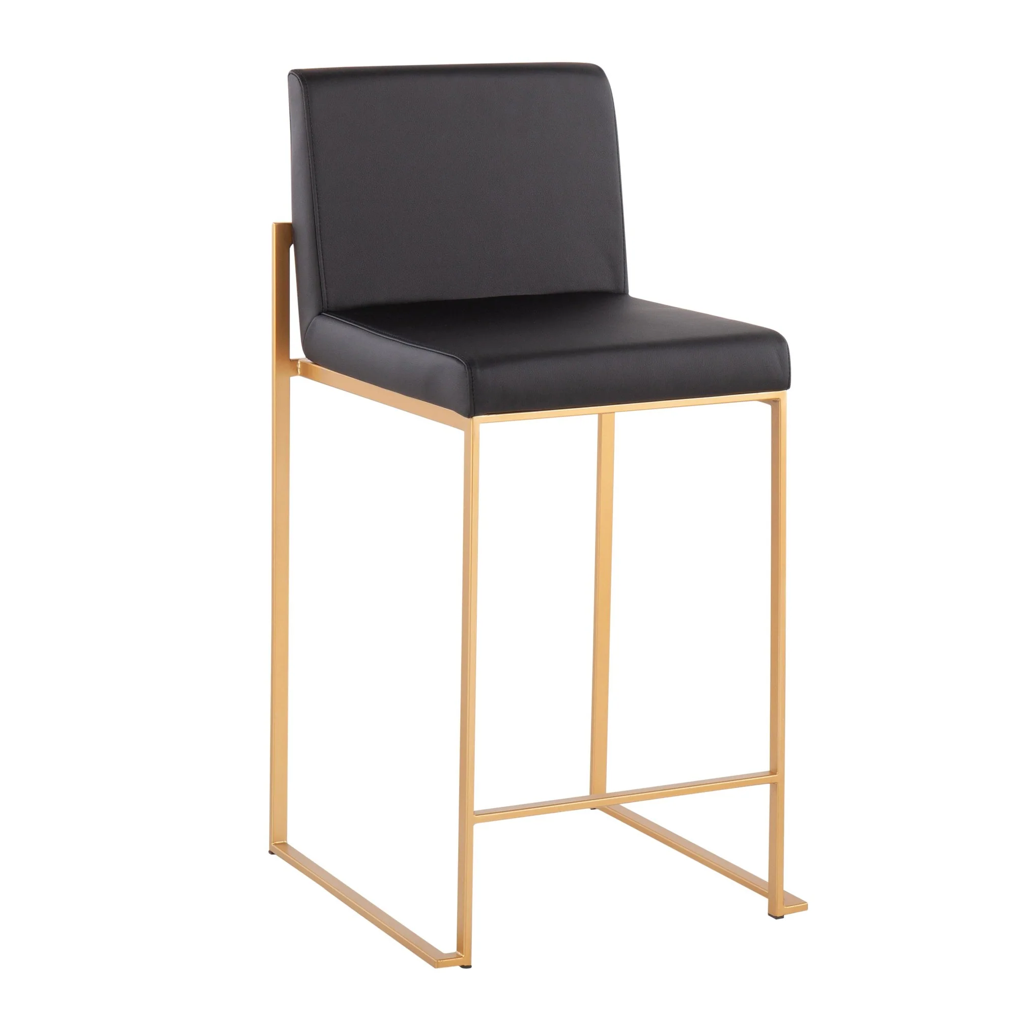 Fuji High Back Counter Stool - Set of 2 Black By LumiSource - B26-FUJIHB AUBK2 - Image 7