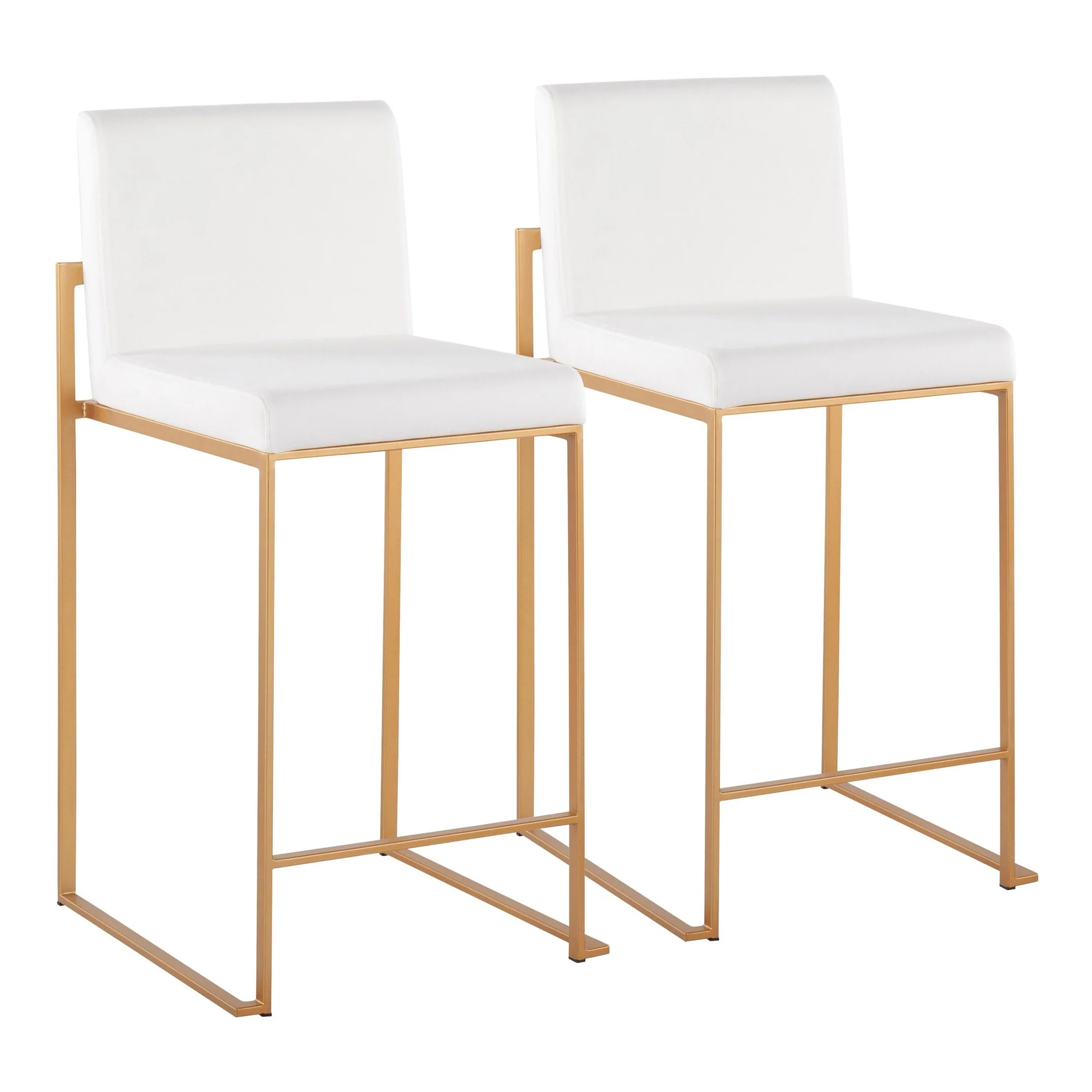 Fuji High Back Counter Stool - Set of 2 Black By LumiSource - B26-FUJIHB AUVBK2 - Image 11