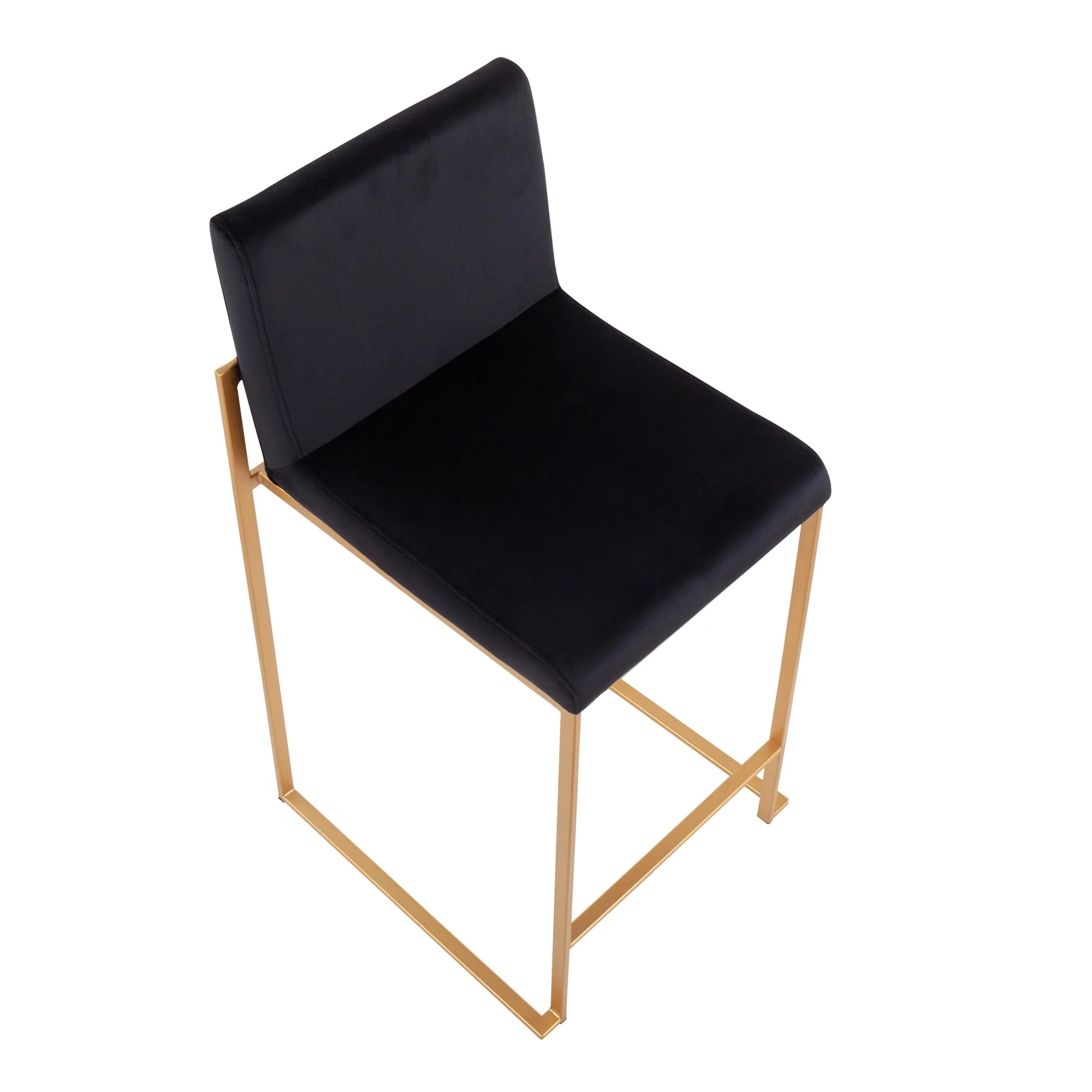 Fuji High Back Counter Stool - Set of 2 Black By LumiSource - B26-FUJIHB AUVBK2 - Image 4