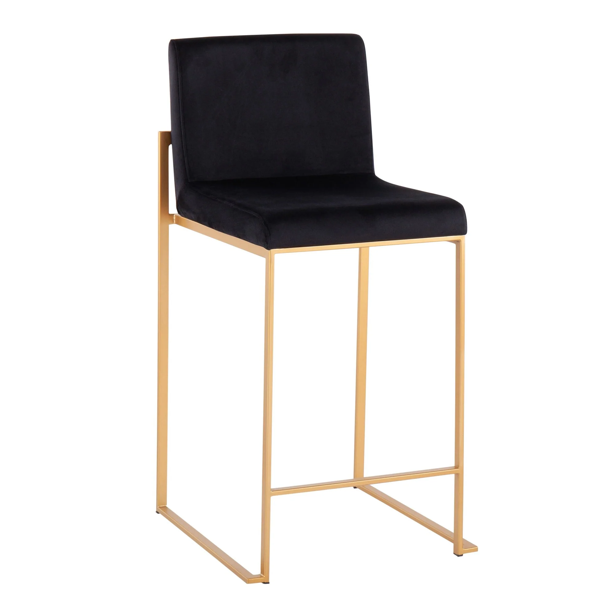 Fuji High Back Counter Stool - Set of 2 Black By LumiSource - B26-FUJIHB AUVBK2 - Image 7