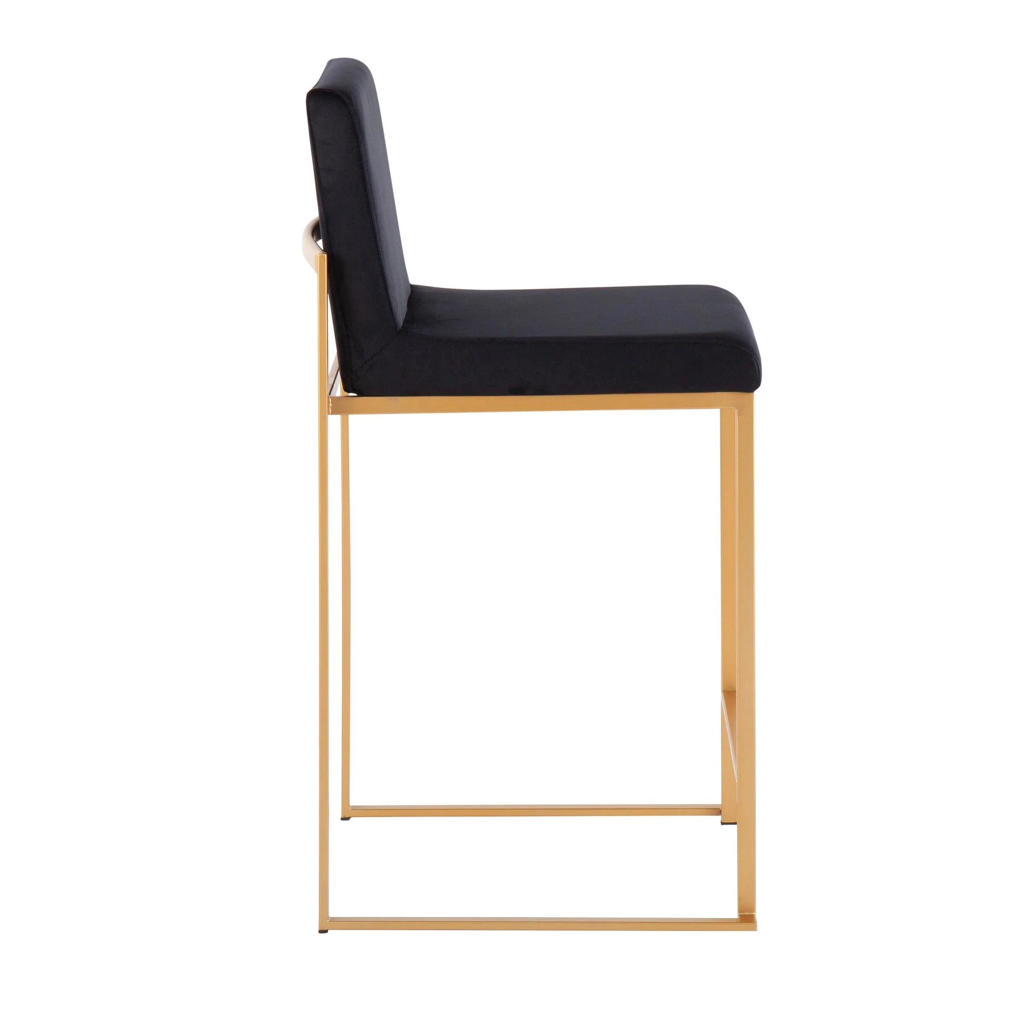 Fuji High Back Counter Stool - Set of 2 Black By LumiSource - B26-FUJIHB AUVBK2 - Image 8