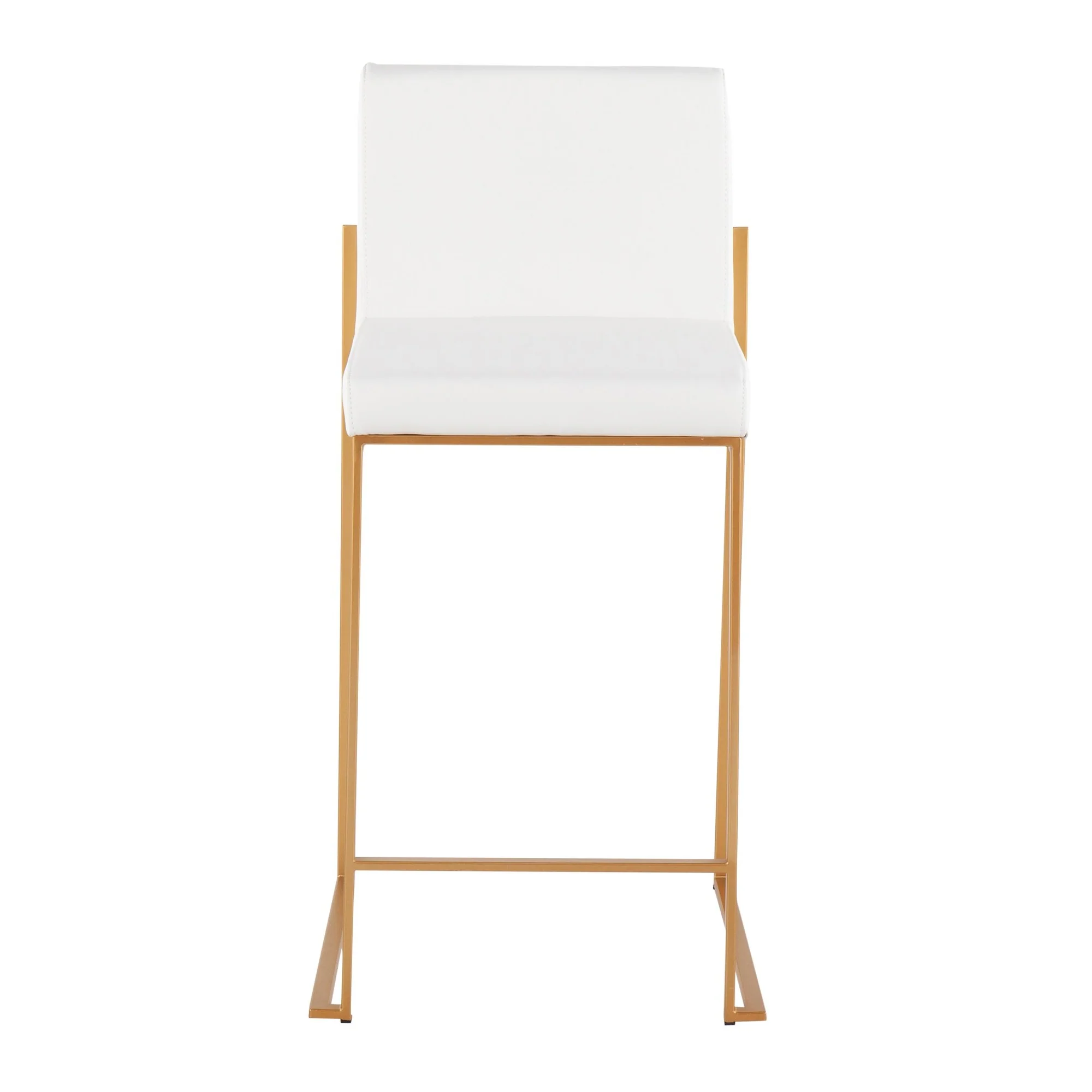 Fuji High Back Counter Stool - Set of 2 White By LumiSource - B26-FUJIHB AUW2 - Image 3