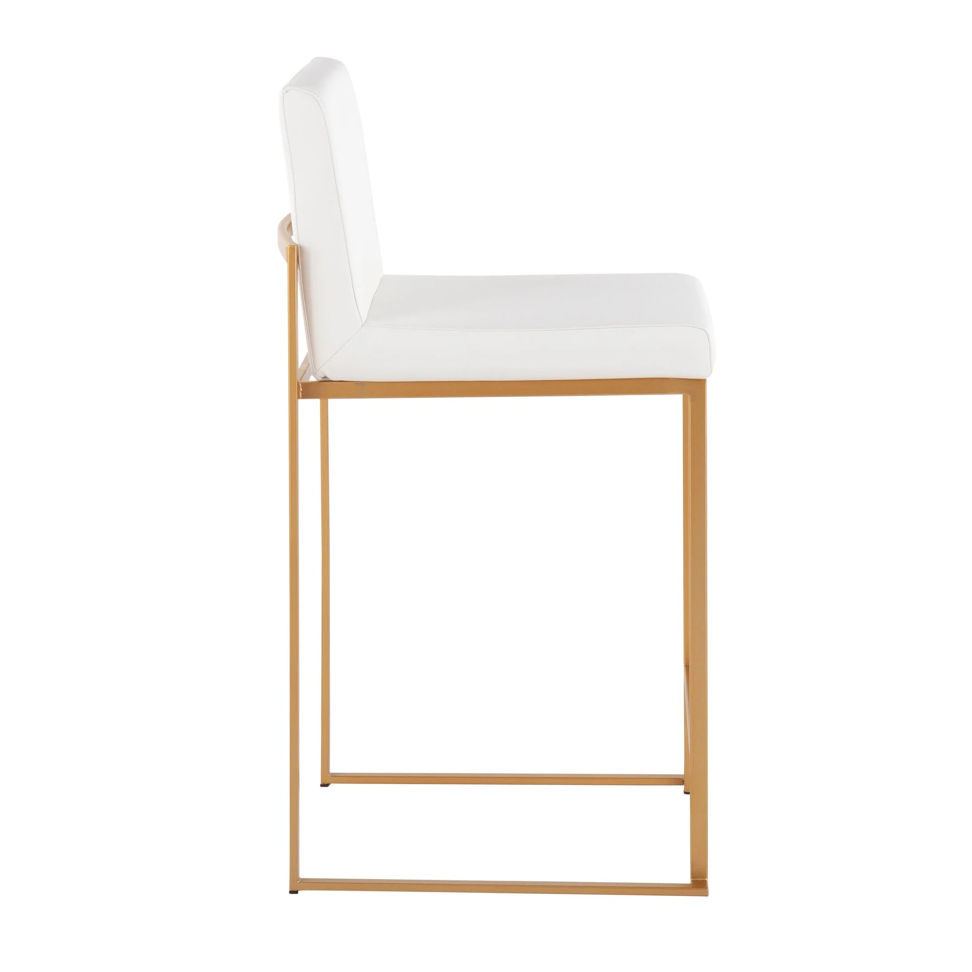 Fuji High Back Counter Stool - Set of 2 White By LumiSource - B26-FUJIHB AUW2 - Image 8