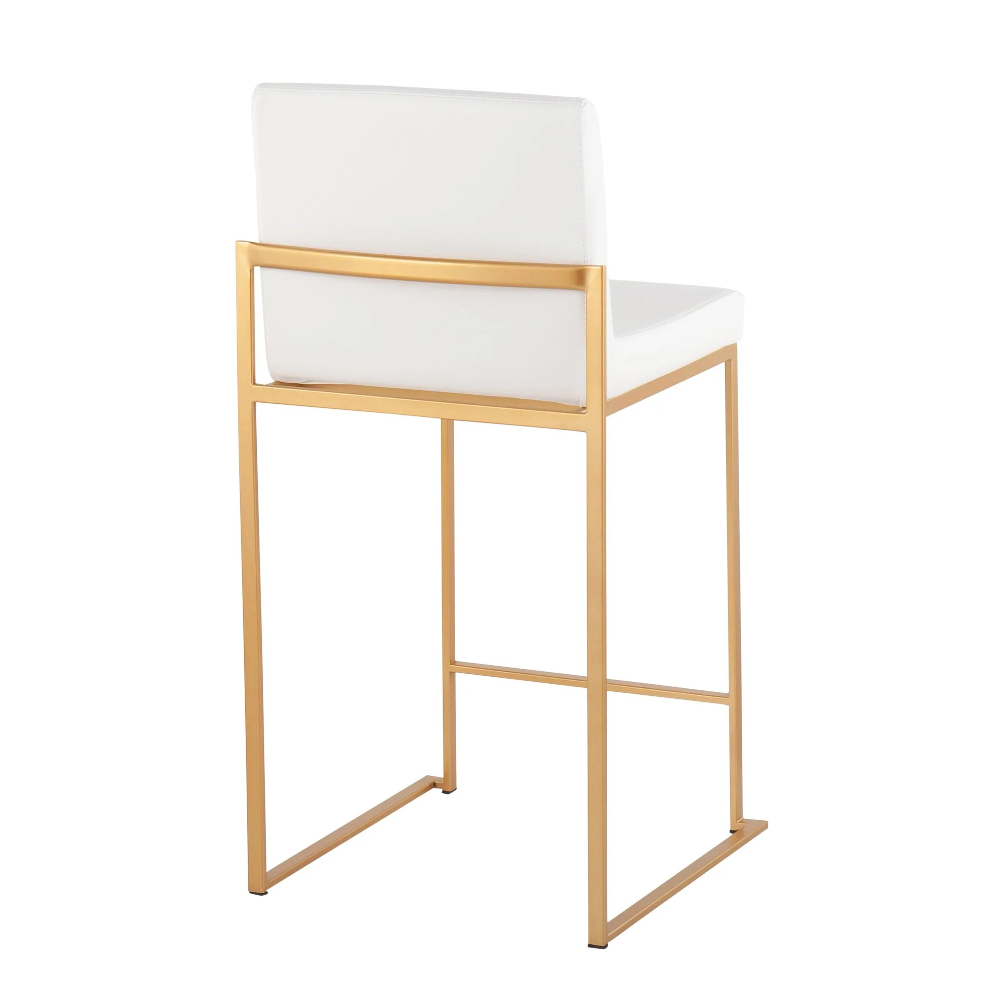 Fuji High Back Counter Stool - Set of 2 White By LumiSource - B26-FUJIHB AUW2 - Image 9