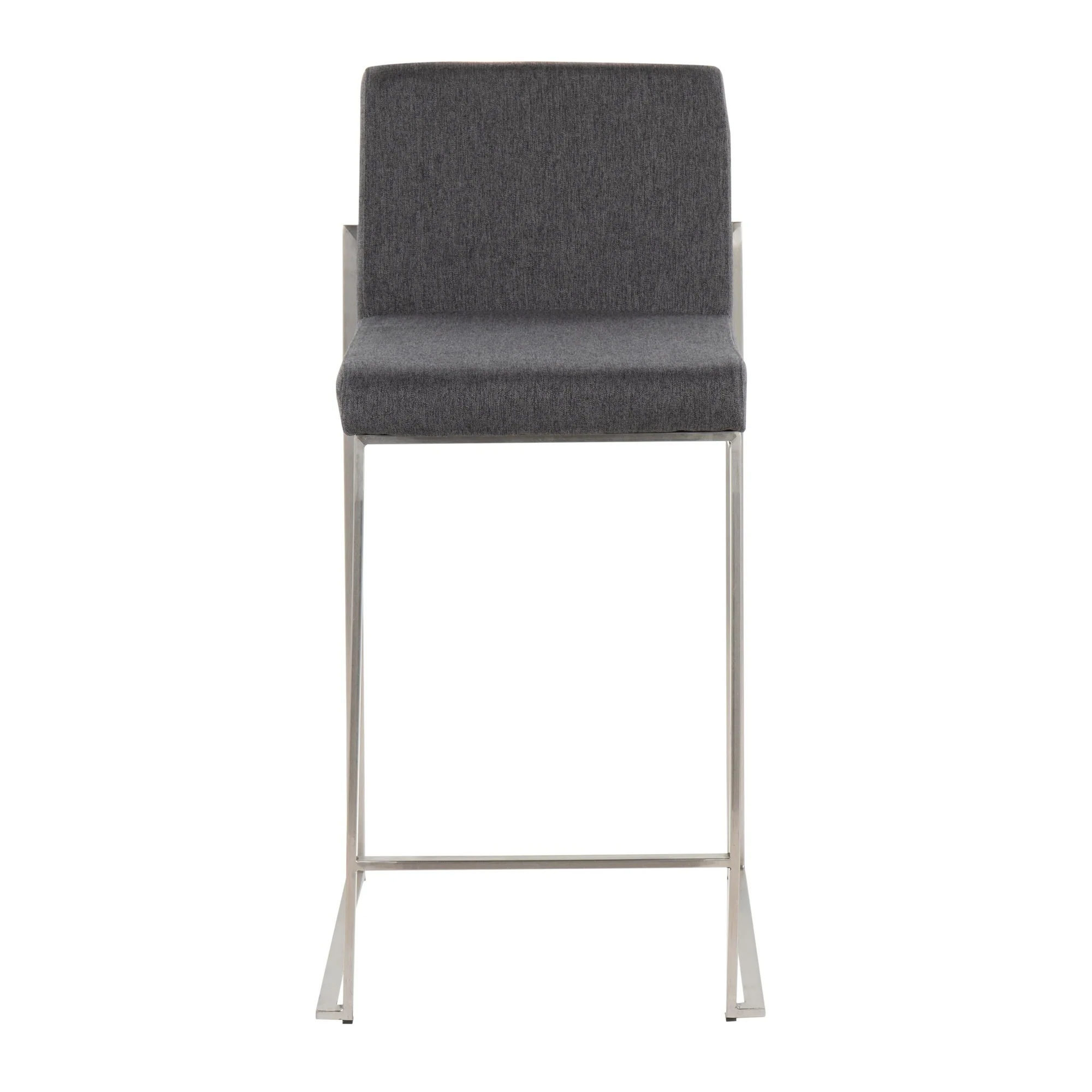 Fuji High Back Counter Stool - Set of 2 Beige By LumiSource - B26-FUJIHB SSFBG2 - Image 10