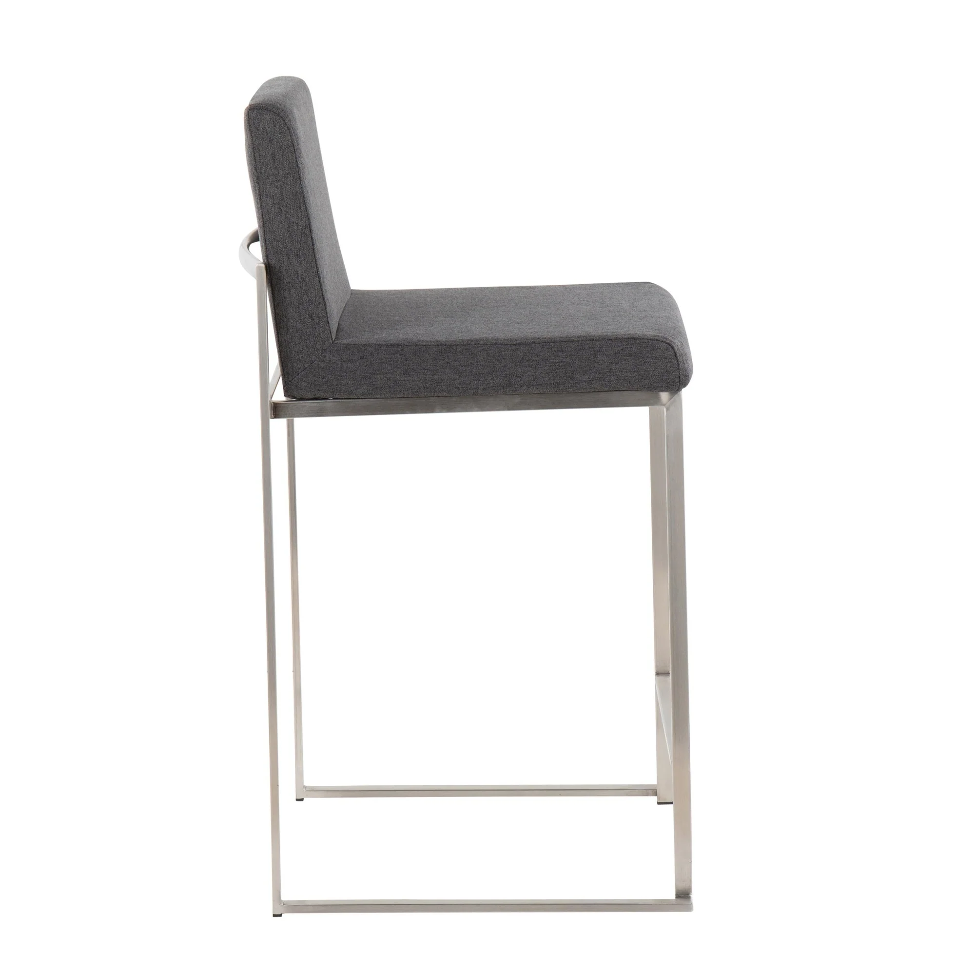 Fuji High Back Counter Stool - Set of 2 Beige By LumiSource - B26-FUJIHB SSFBG2 - Image 14