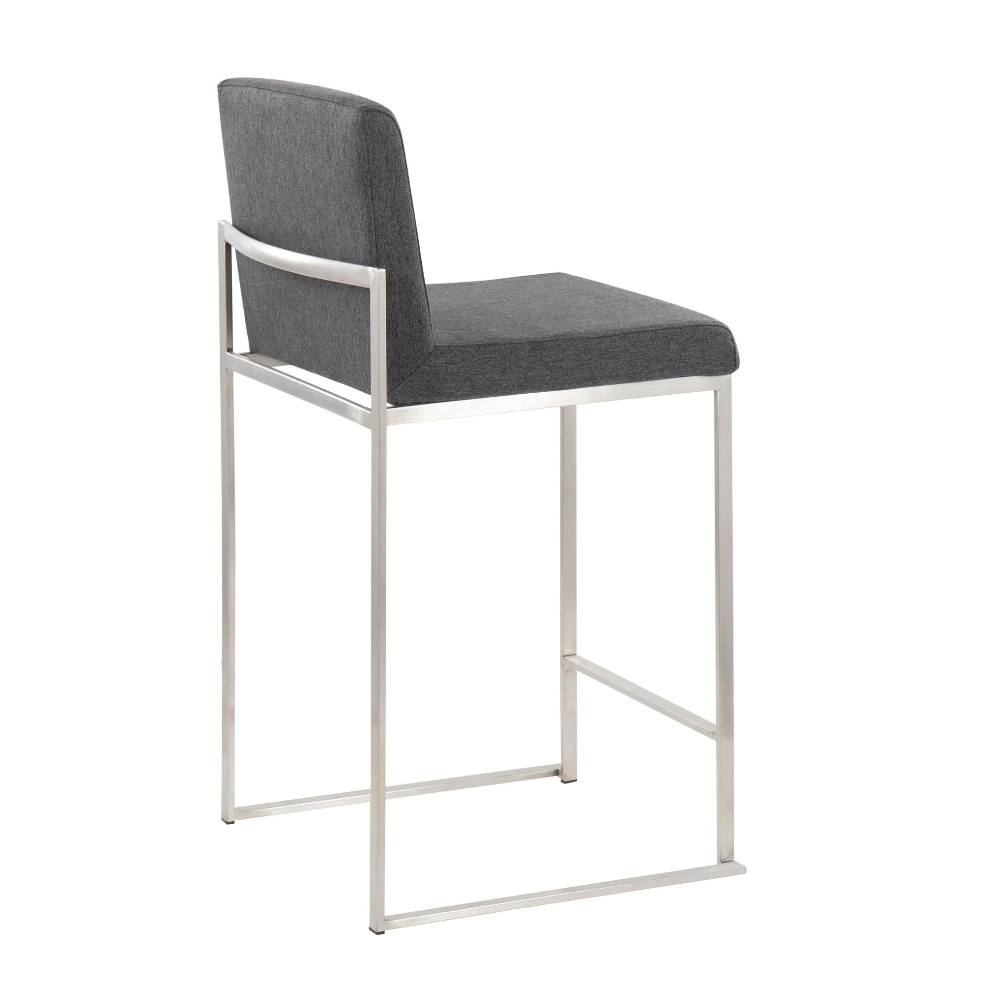 Fuji High Back Counter Stool - Set of 2 Beige By LumiSource - B26-FUJIHB SSFBG2 - Image 15