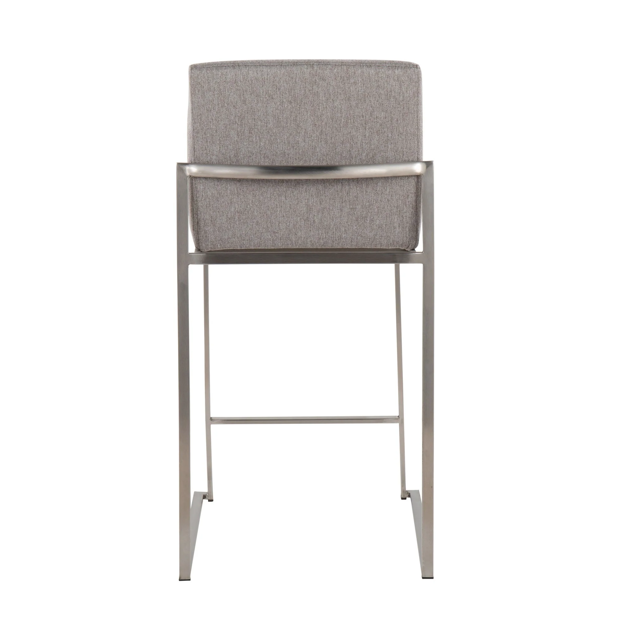 Fuji High Back Counter Stool - Set of 2 Beige By LumiSource - B26-FUJIHB SSFBG2 - Image 24