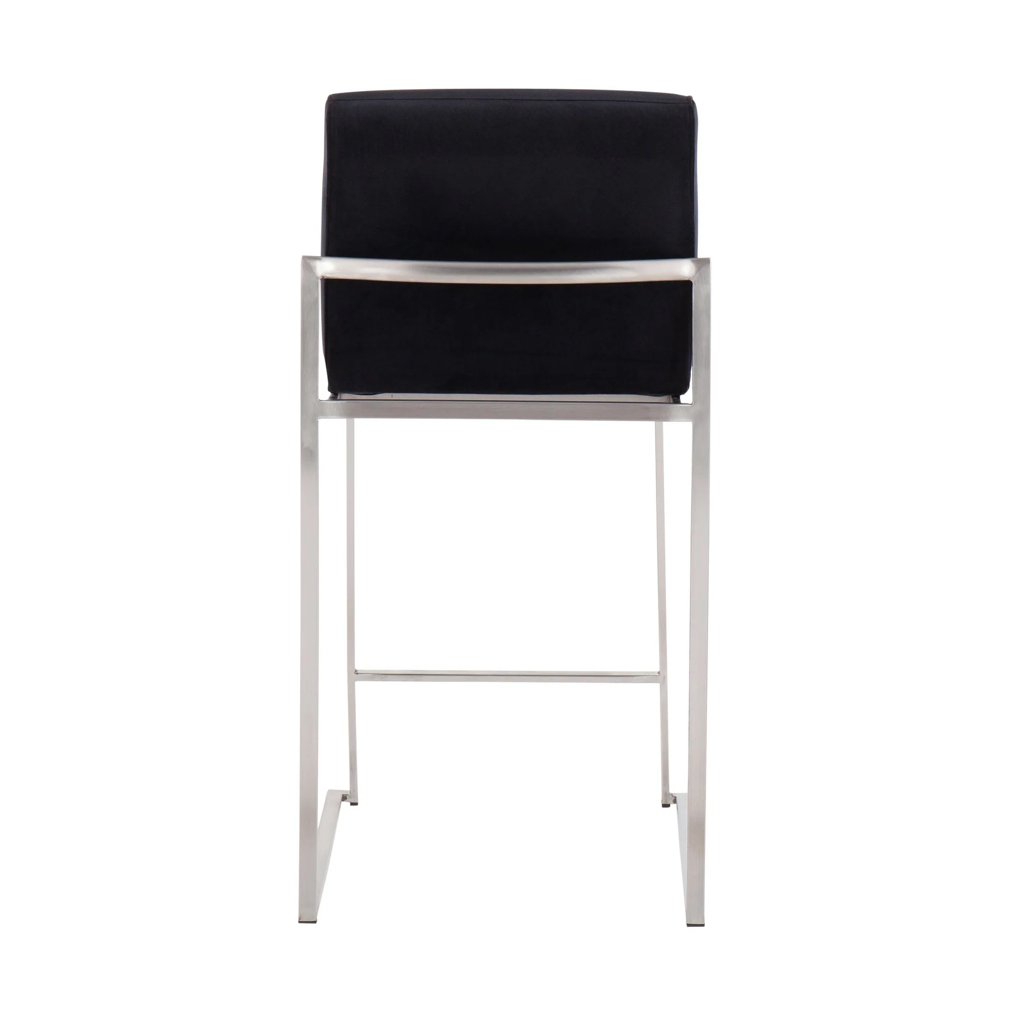 Fuji High Back Counter Stool - Set of 2 Black By LumiSource - B26-FUJIHB SSVBK2 - Image 10