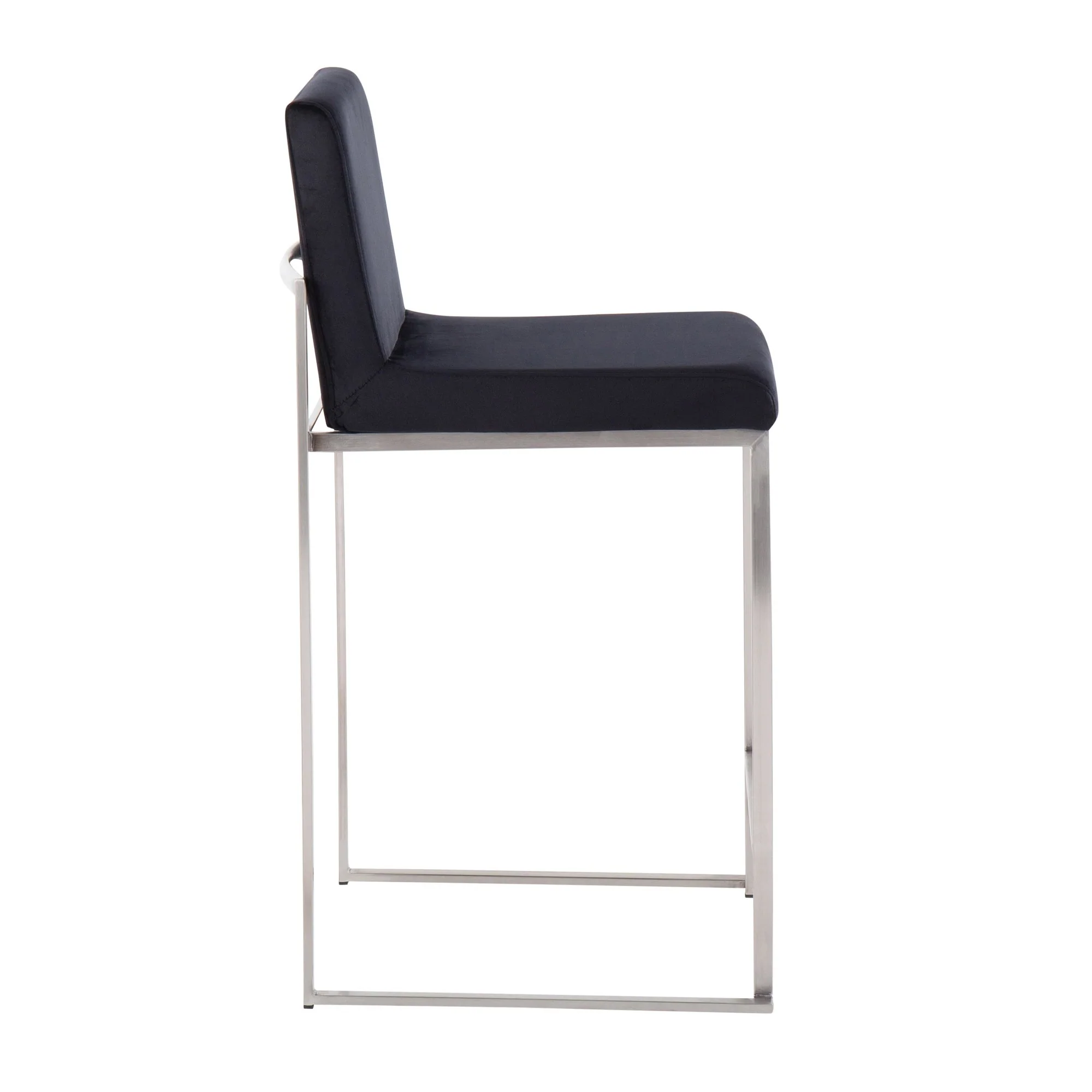Fuji High Back Counter Stool - Set of 2 Black By LumiSource - B26-FUJIHB SSVBK2 - Image 8
