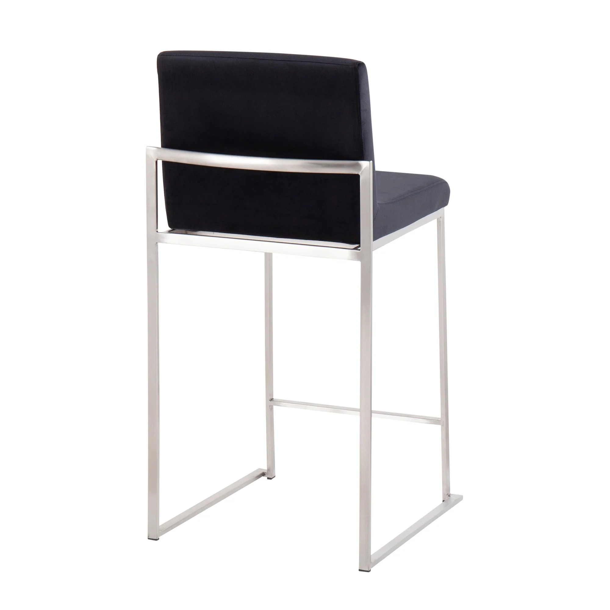 Fuji High Back Counter Stool - Set of 2 Black By LumiSource - B26-FUJIHB SSVBK2 - Image 9
