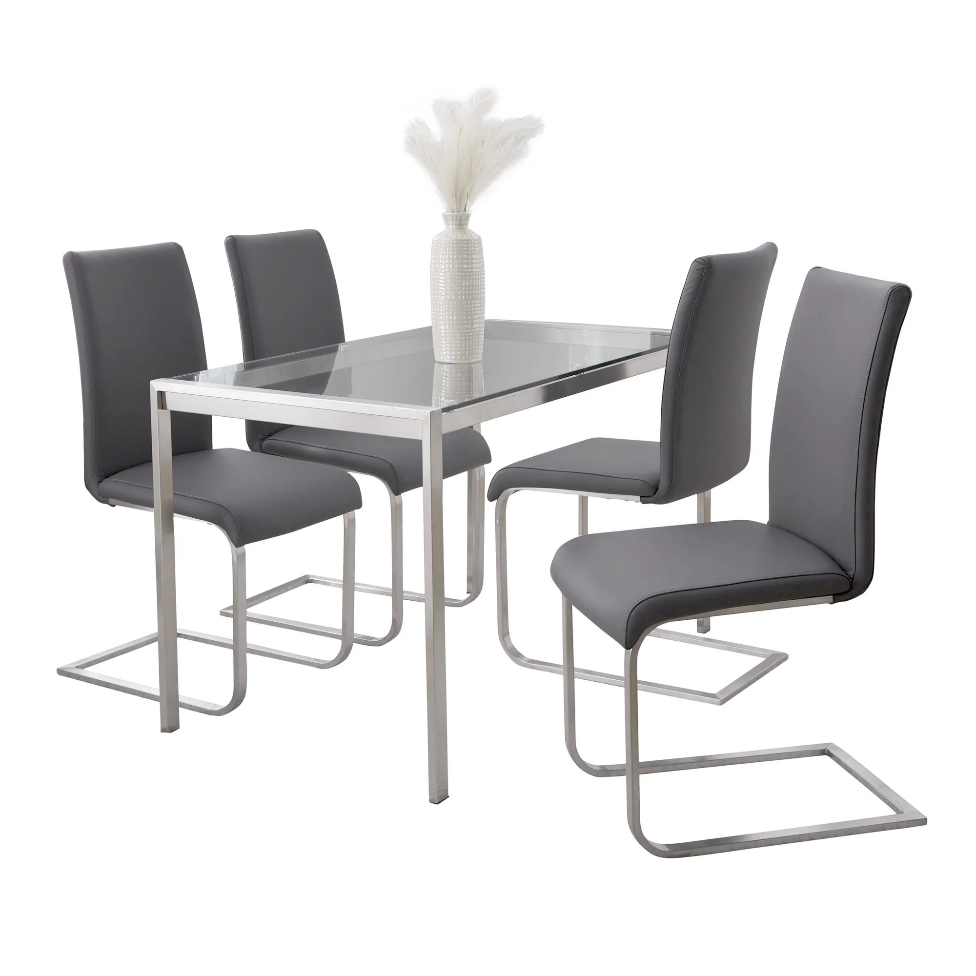 Fuji-Foster Dining Set - 5 Piece By LumiSource - DS5-FUJISSCL+4FSTRPUSSGY - Image 3