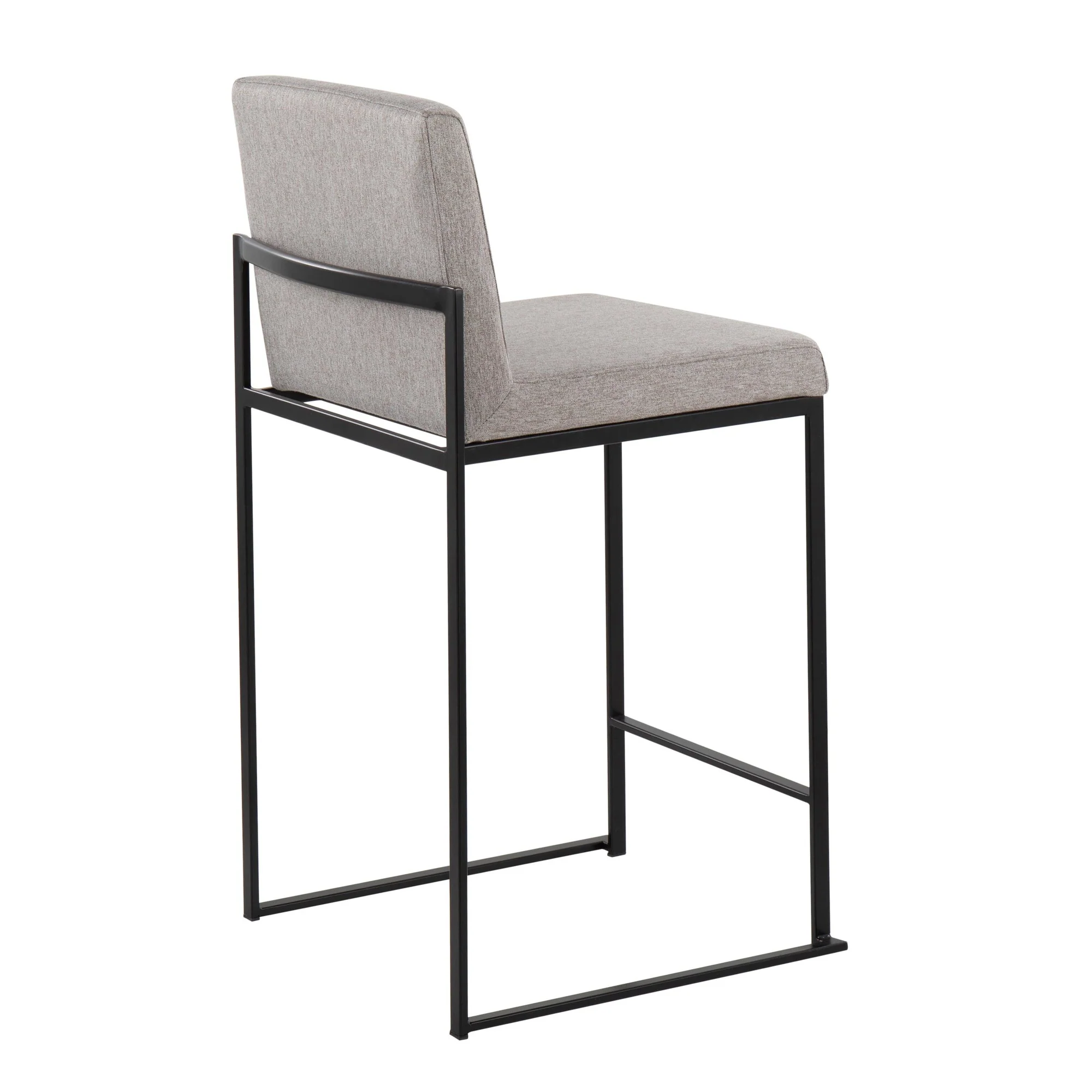 Fuji High Back 26" Fixed-Height Counter Stool - Set of 3 By LumiSource - B26-FUJIHBFB BKBG3 - Image 22