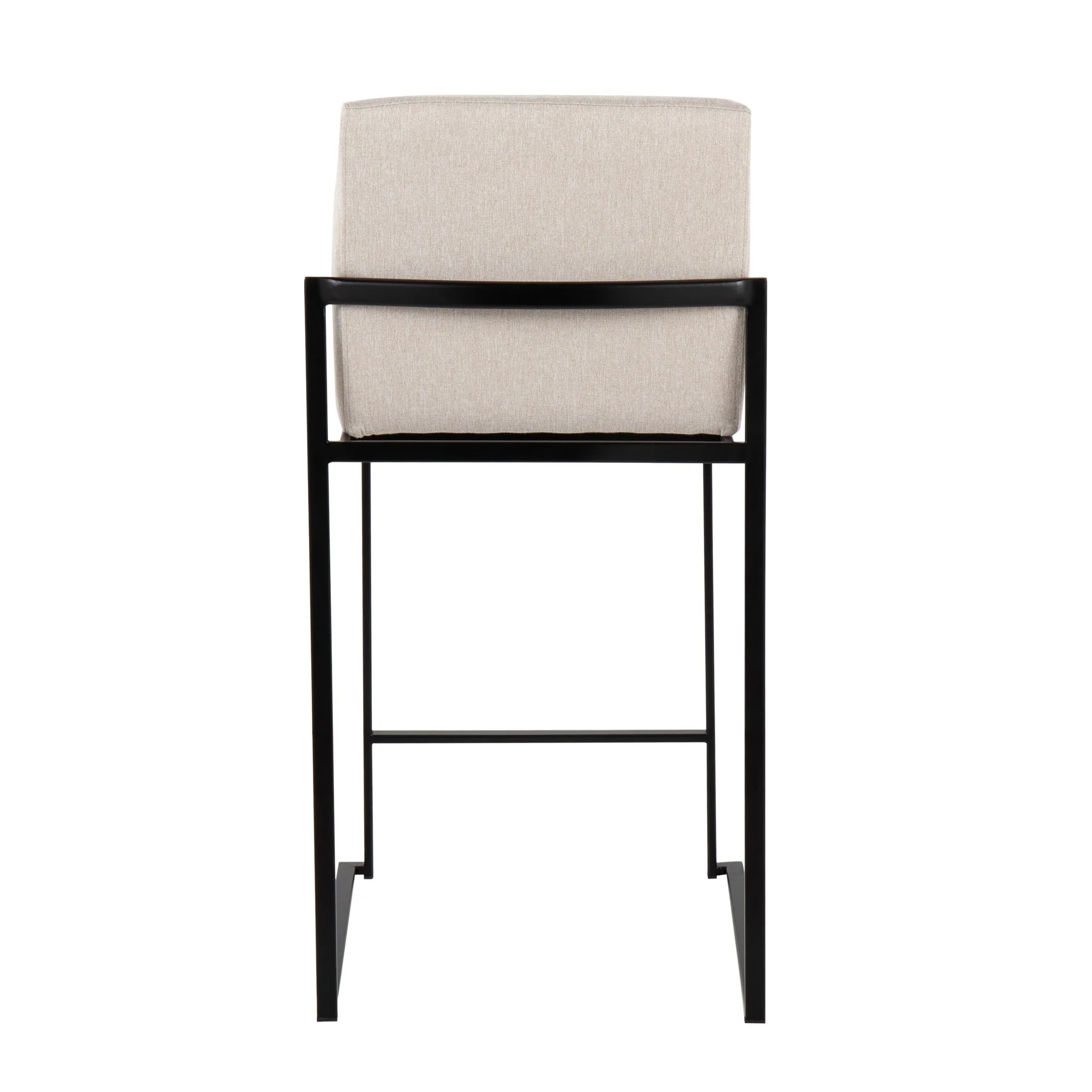 Fuji High Back 26" Fixed-Height Counter Stool - Set of 3 By LumiSource - B26-FUJIHBFB BKBG3 - Image 8