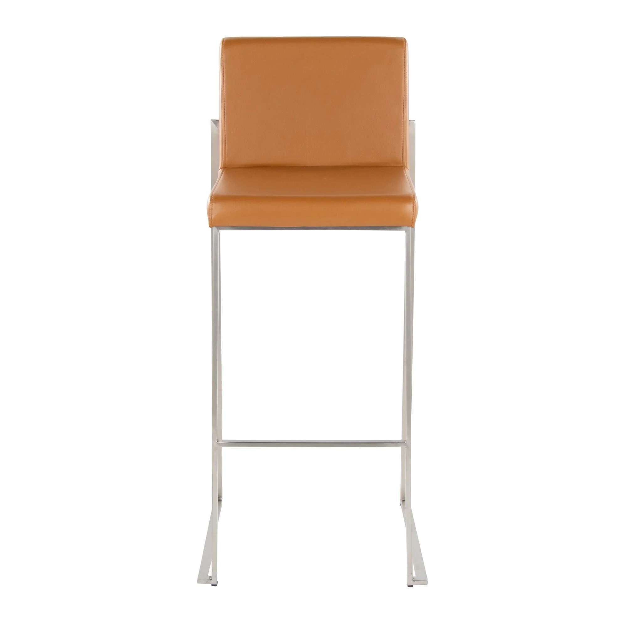 Fuji High Back 30" Fixed-Height Barstool - Set of 2 By LumiSource - B30-FUJIHBPU SSCAM2 - Image 7