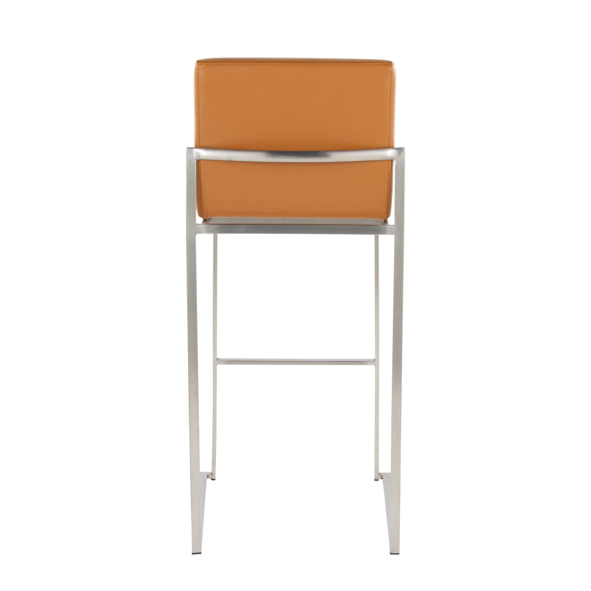 Fuji High Back 30" Fixed-Height Barstool - Set of 2 By LumiSource - B30-FUJIHBPU SSCAM2 - Image 8