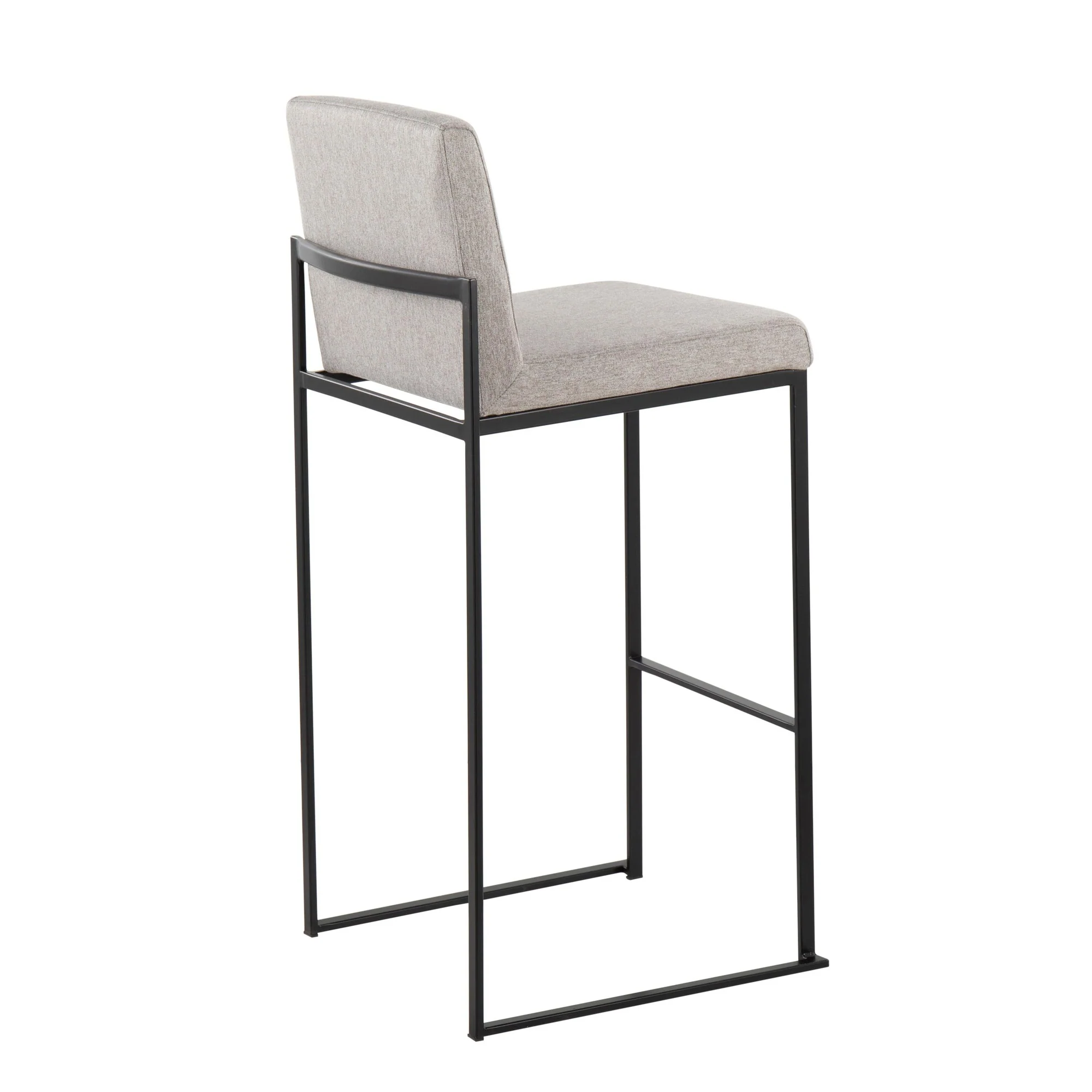 Fuji High Back 30" Fixed-Height Barstool - Set of 3 By LumiSource - B30-FUJIHBFB BKBG3 - Image 13