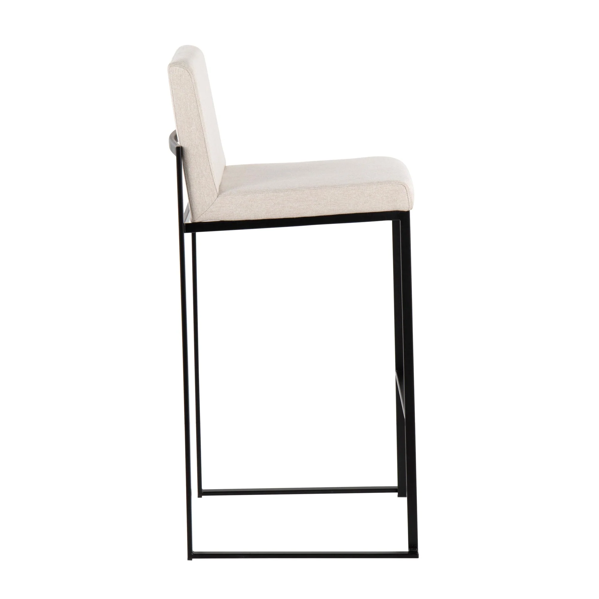 Fuji High Back 30" Fixed-Height Barstool - Set of 3 By LumiSource - B30-FUJIHBFB BKBG3 - Image 4