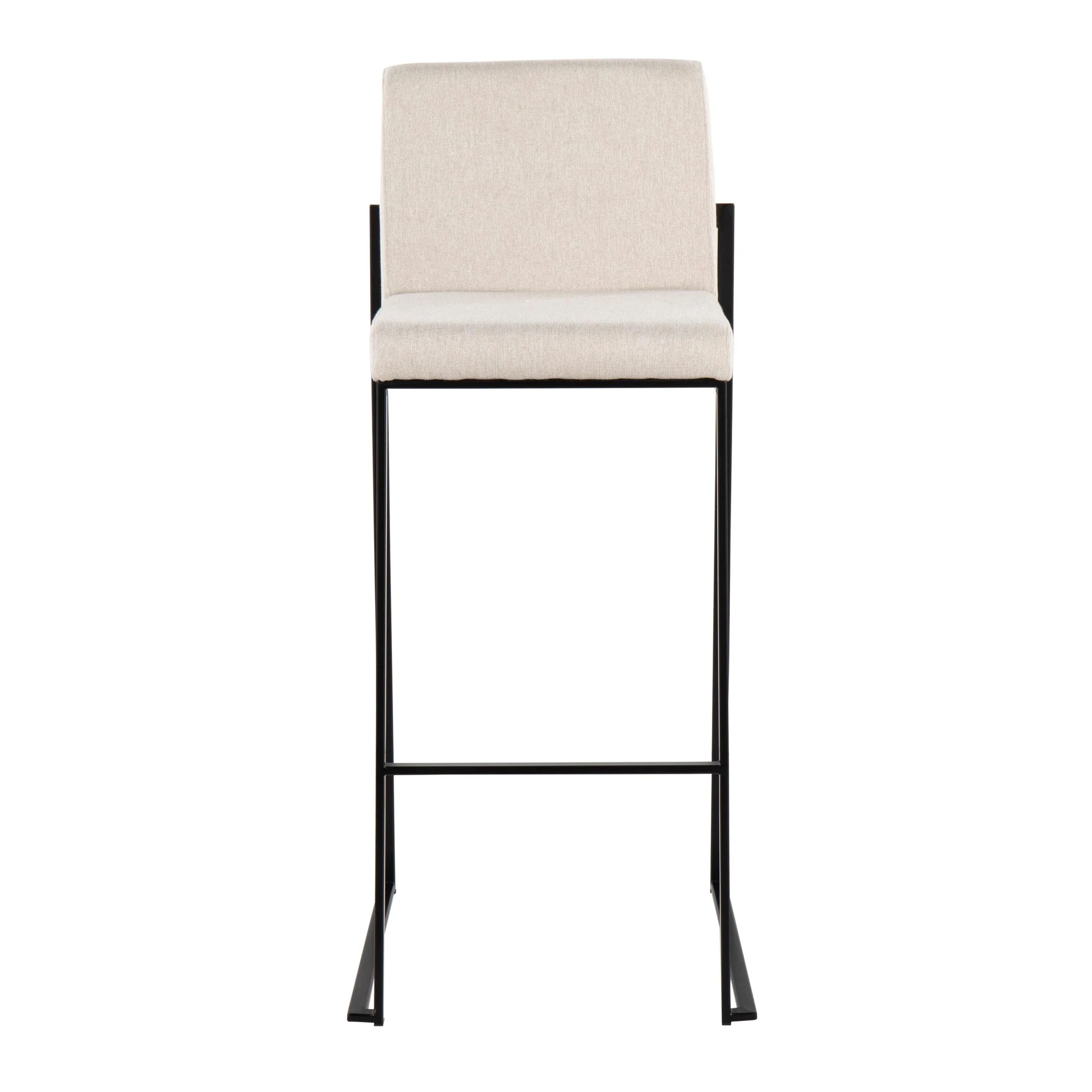 Fuji High Back 30" Fixed-Height Barstool - Set of 3 By LumiSource - B30-FUJIHBFB BKBG3 - Image 6