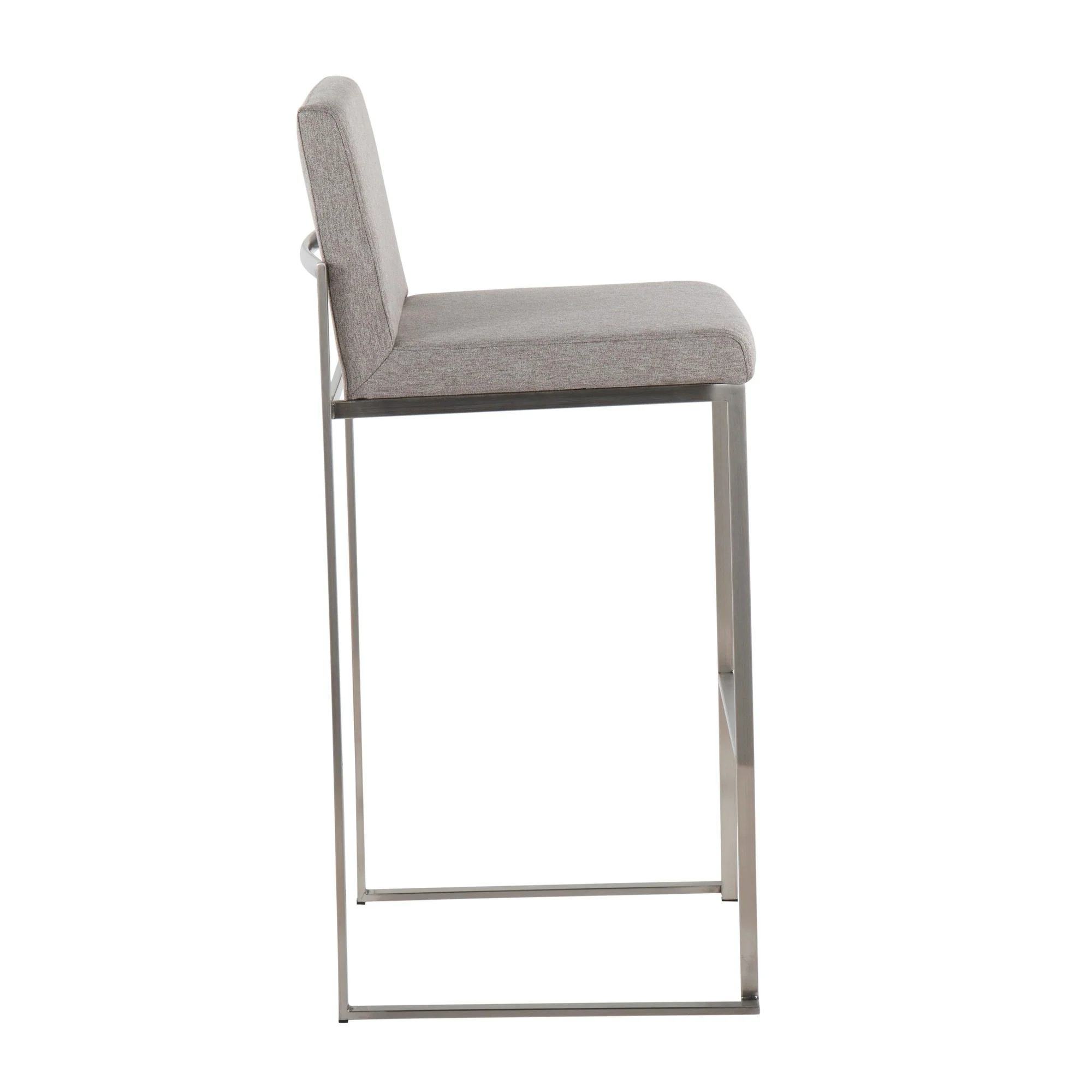 Fuji High Back 30" Fixed-Height Barstool - Set of 3 By LumiSource - B30-FUJIHBFB SSCHAR3 - Image 13