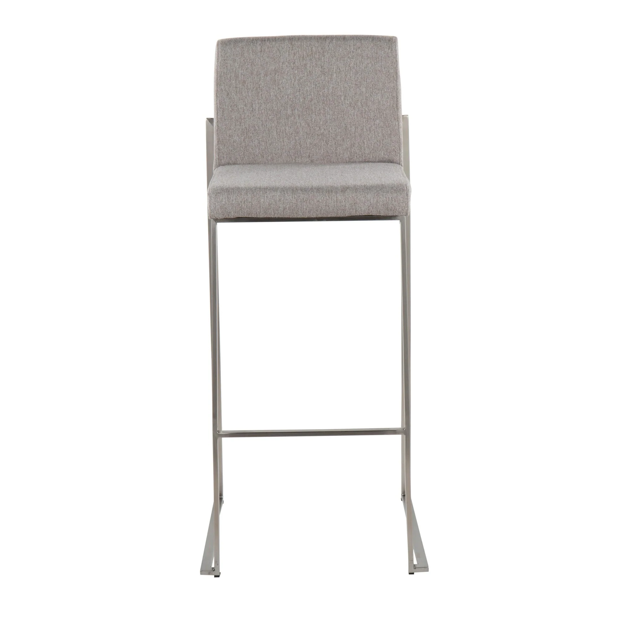 Fuji High Back 30" Fixed-Height Barstool - Set of 3 By LumiSource - B30-FUJIHBFB SSCHAR3 - Image 15