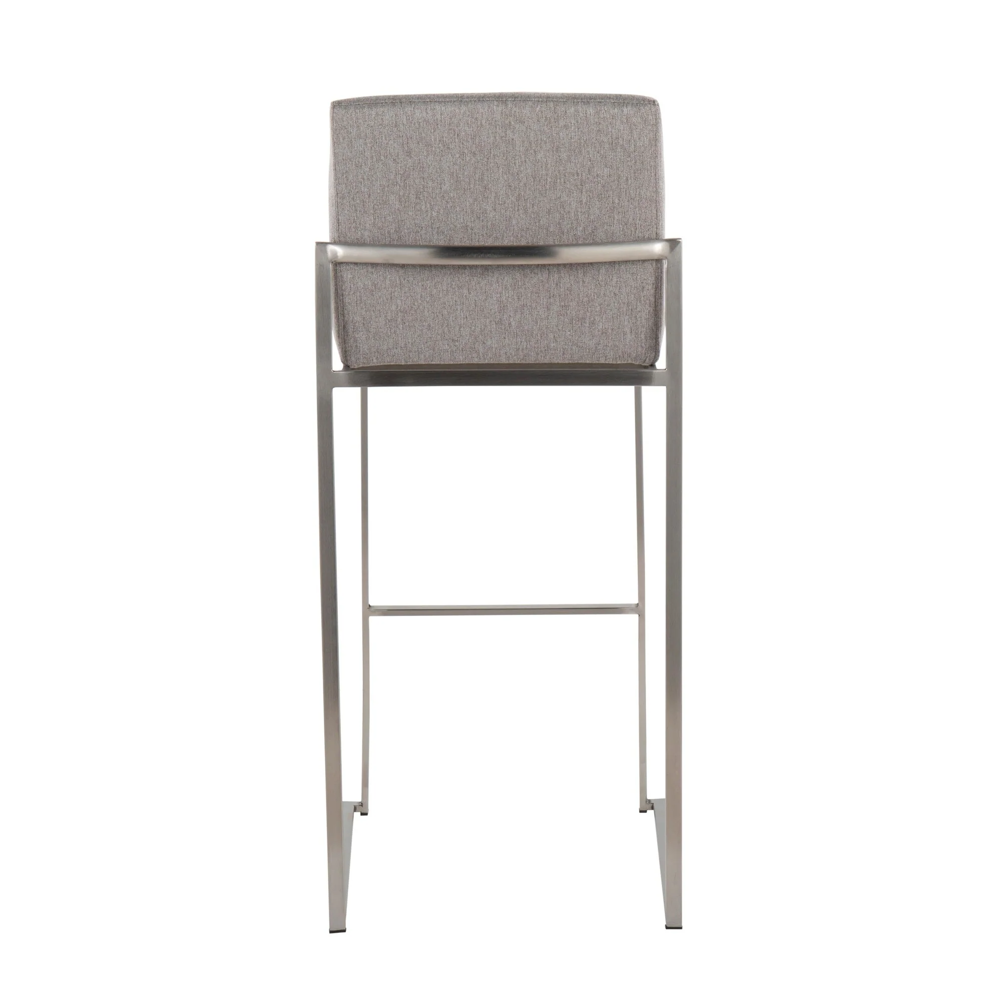 Fuji High Back 30" Fixed-Height Barstool - Set of 3 By LumiSource - B30-FUJIHBFB SSCHAR3 - Image 16