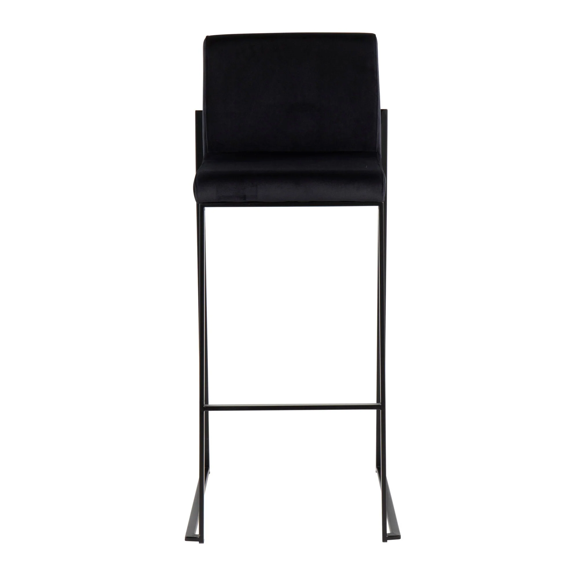 Fuji High Back 30" Fixed-Height Barstool - Set of 3 By LumiSource - B30-FUJIHBV BKBK3 - Image 5
