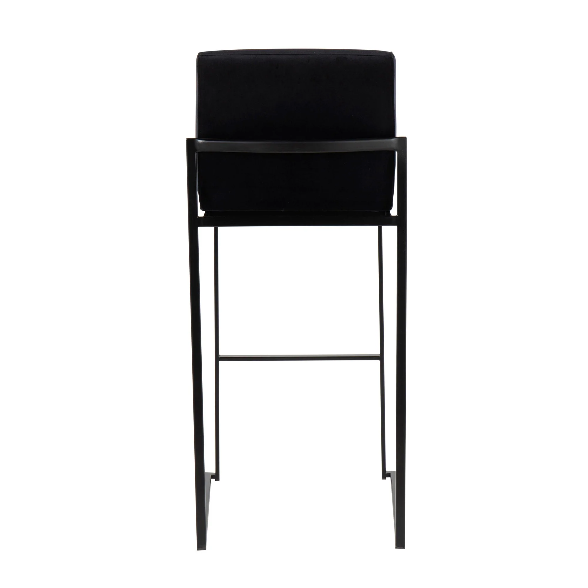 Fuji High Back 30" Fixed-Height Barstool - Set of 3 By LumiSource - B30-FUJIHBV BKBK3 - Image 6