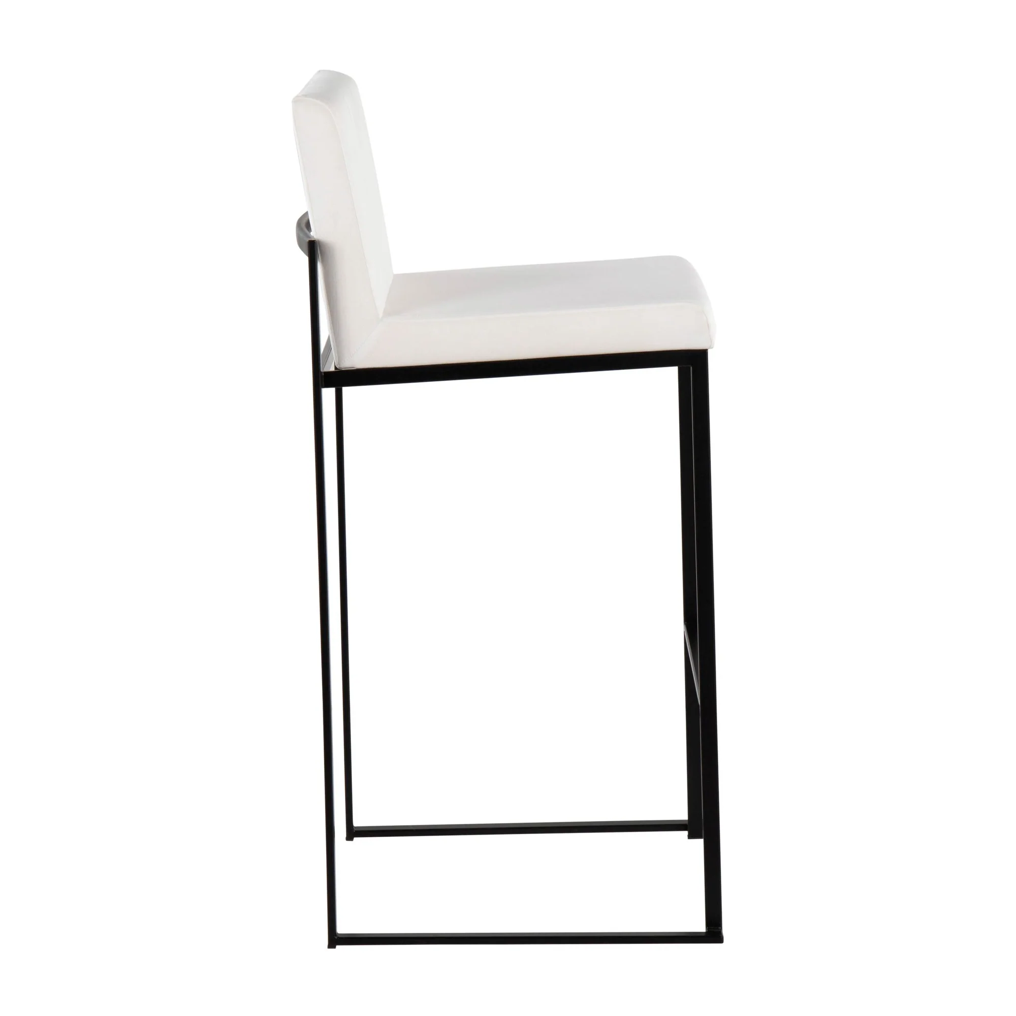 Fuji High Back 30" Fixed-Height Barstool - Set of 3 By LumiSource - B30-FUJIHBV BKW3 - Image 3
