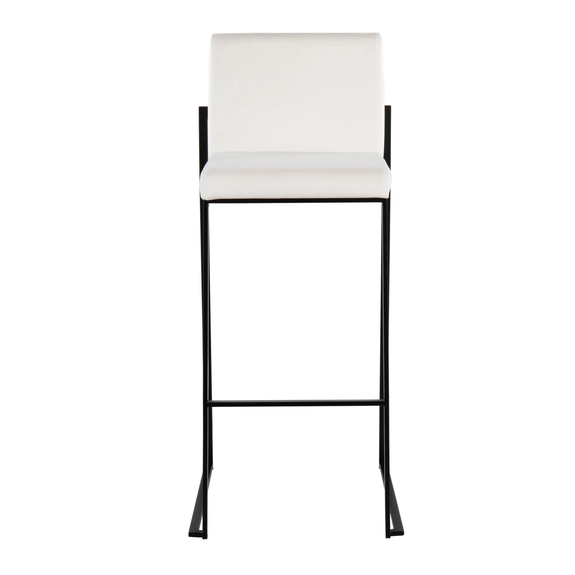 Fuji High Back 30" Fixed-Height Barstool - Set of 3 By LumiSource - B30-FUJIHBV BKW3 - Image 5