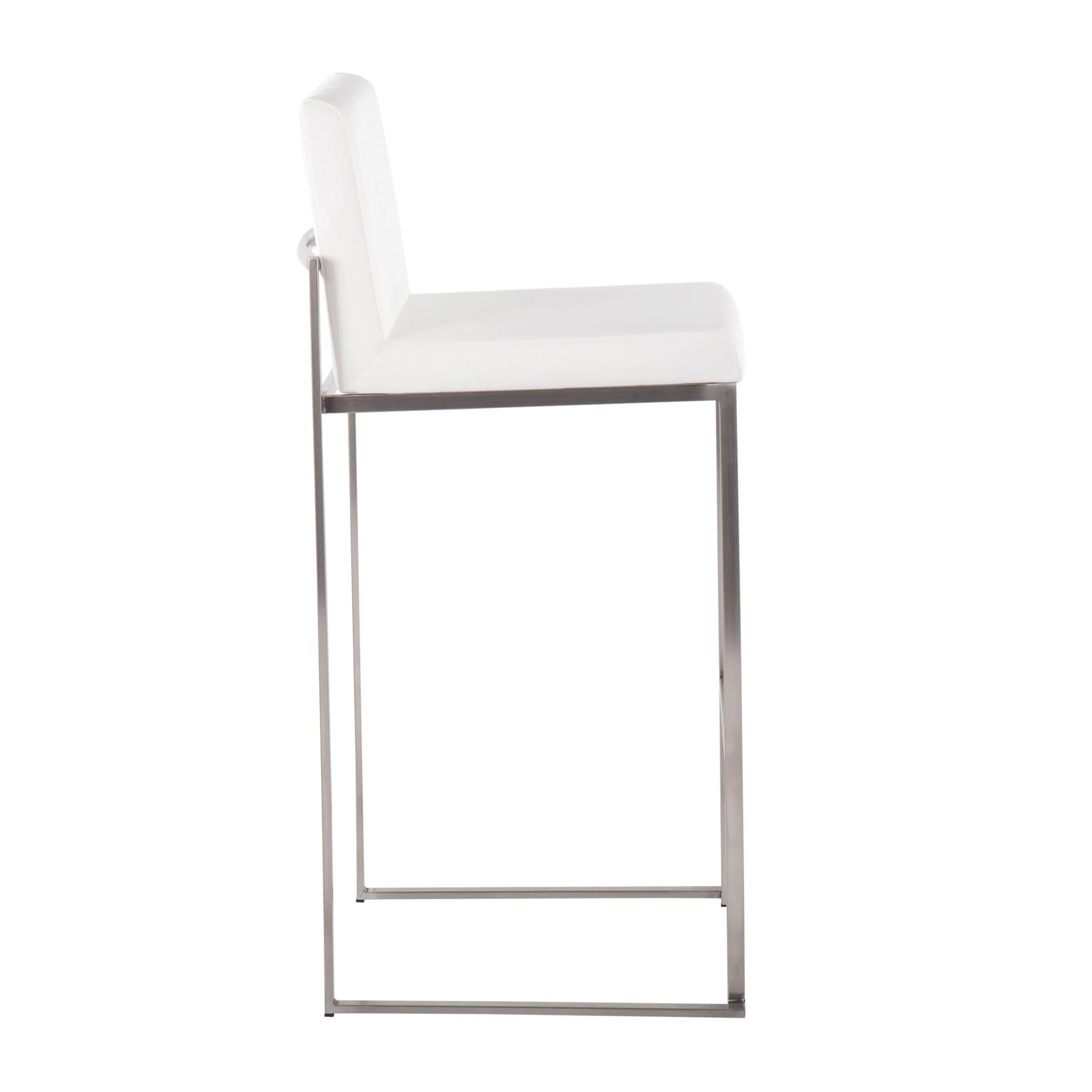 Fuji High Back 30" Fixed-Height Barstool - Set of 3 By LumiSource - B30-FUJIHBV SSW3 - Image 4