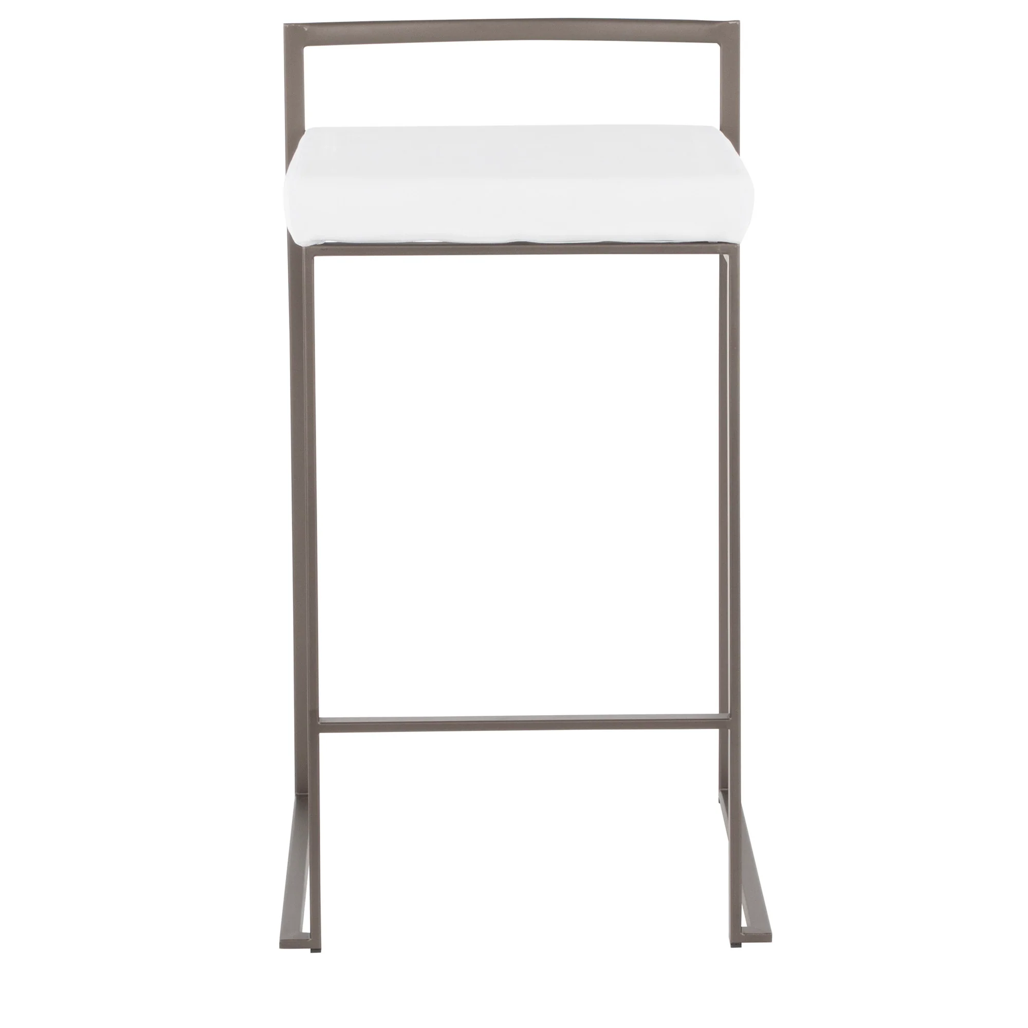 Fuji Stacker Counter Stool - Set of 2 White By LumiSource - Image 3