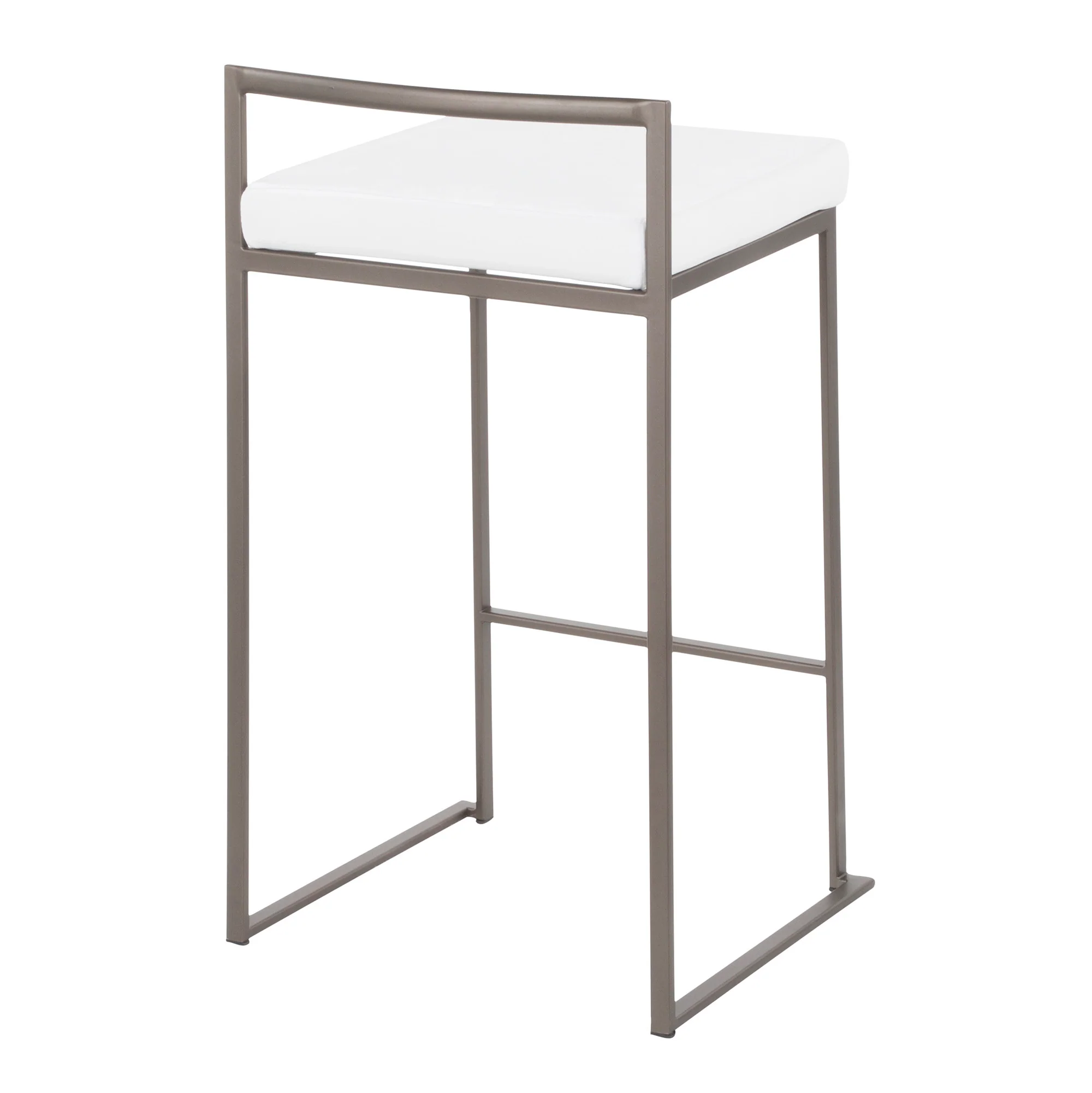 Fuji Stacker Counter Stool - Set of 2 White By LumiSource - Image 8