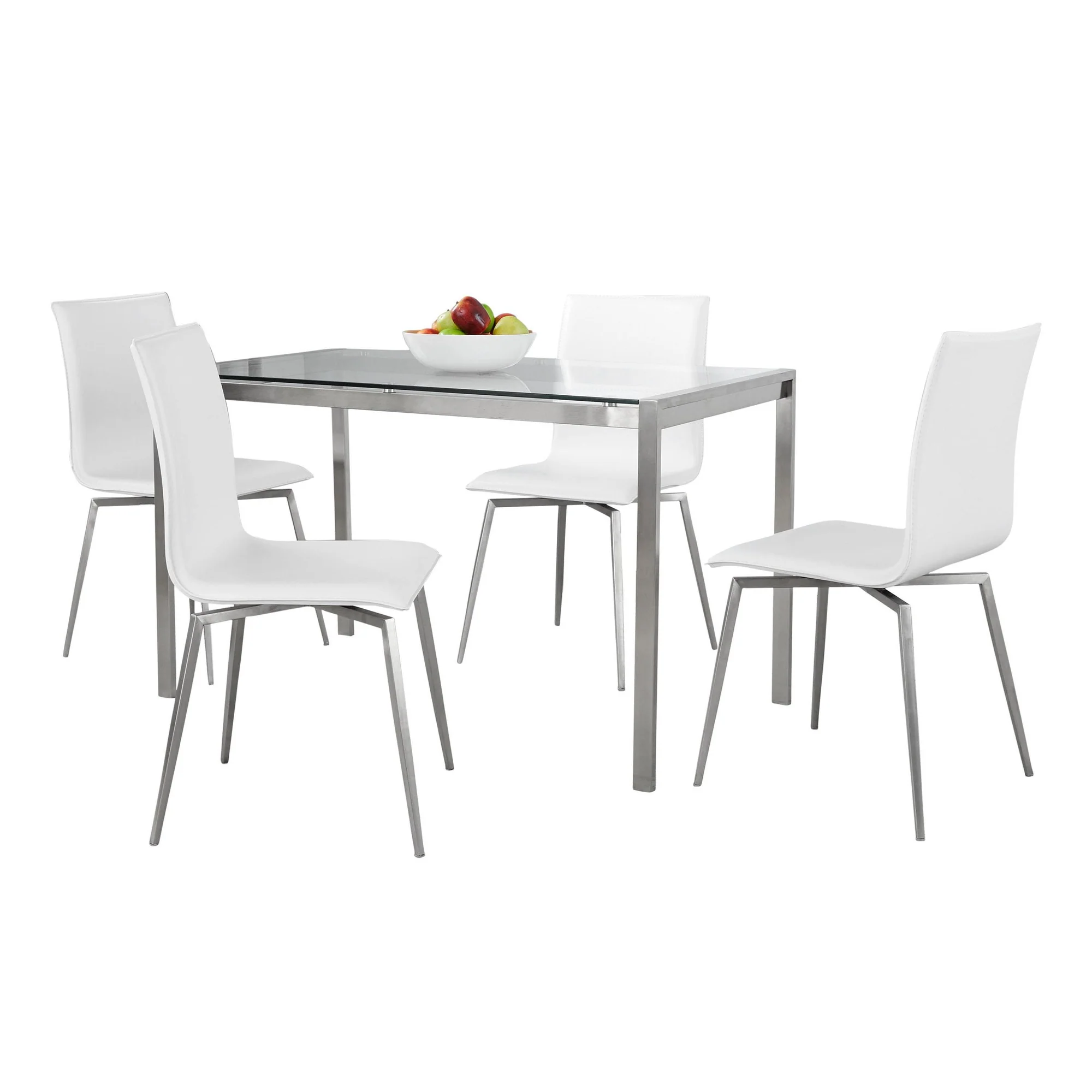 Fuji-Mason Upholstered Swivel Dining Set - 5 Piece By LumiSource - DS5-FUJI47CL+4MSNUPPUSSBK - Image 8