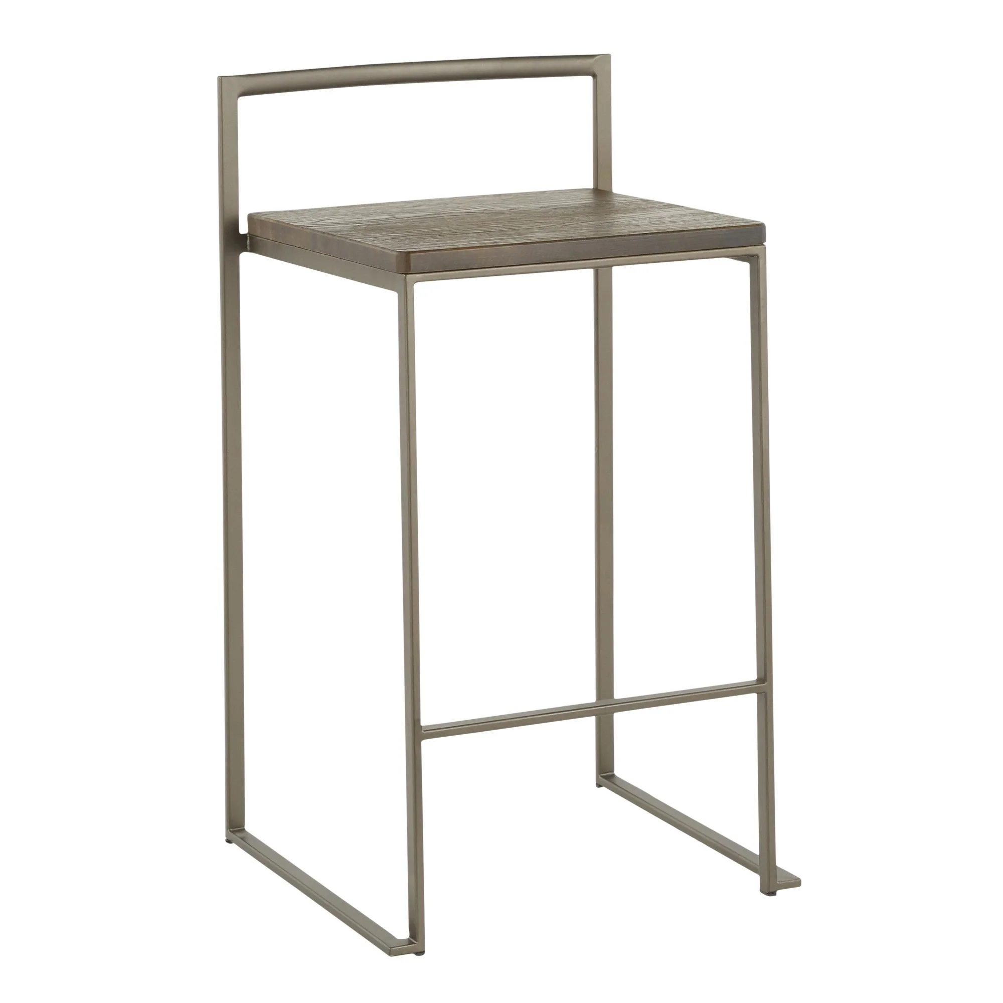 Fuji Stacker 26" Fixed-Height Counter Stool - Set of 3 By LumiSource - B26-FUJI ANE3 - Image 6